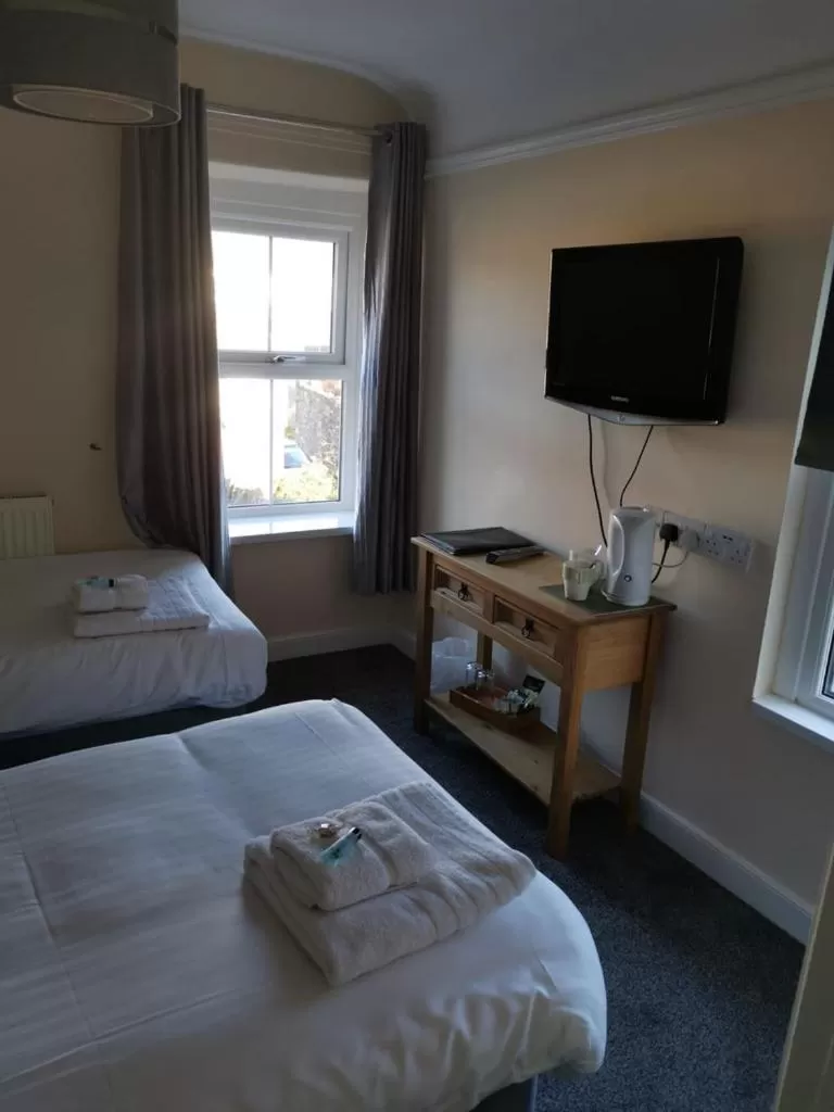 Bed in Mairs Bed and Breakfast.