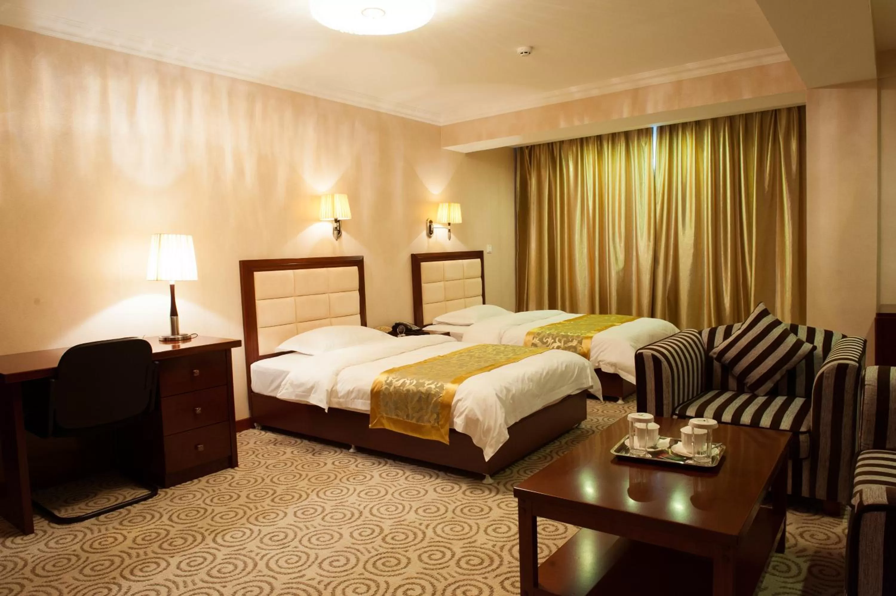 Bed in Platinum Hotel Ulaanbaatar