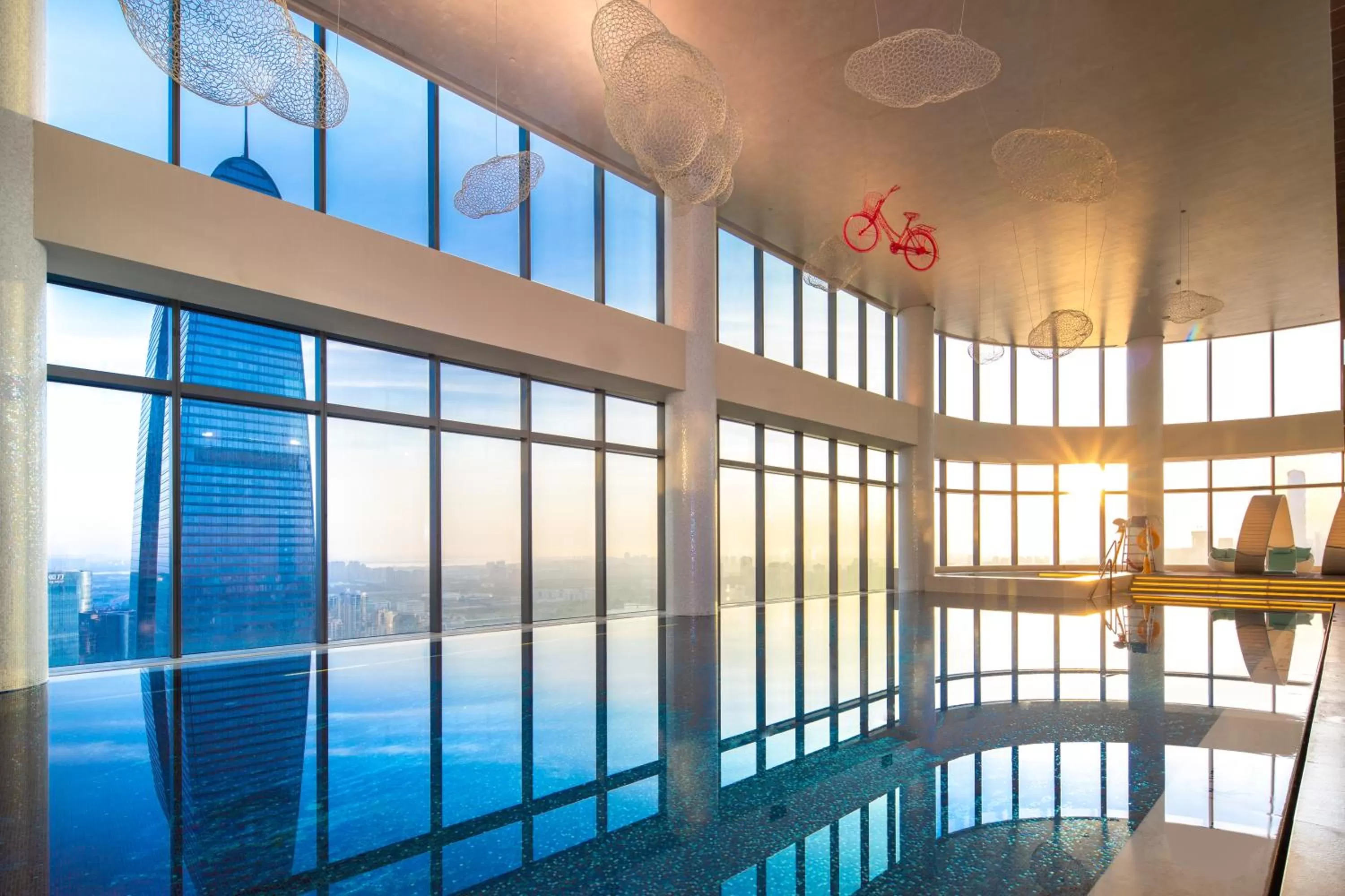 Swimming pool in W Suzhou - Jinji Lake