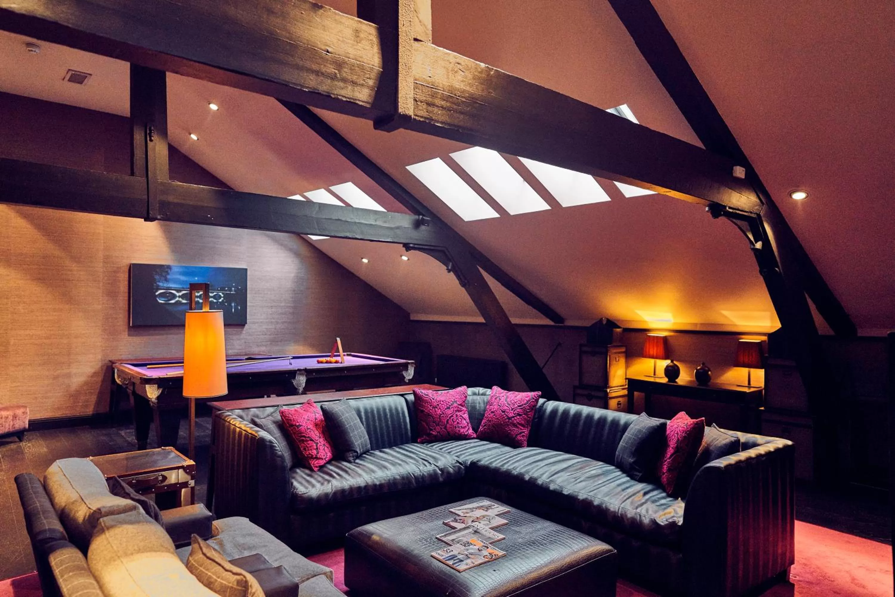 Seating area in Malmaison Belfast