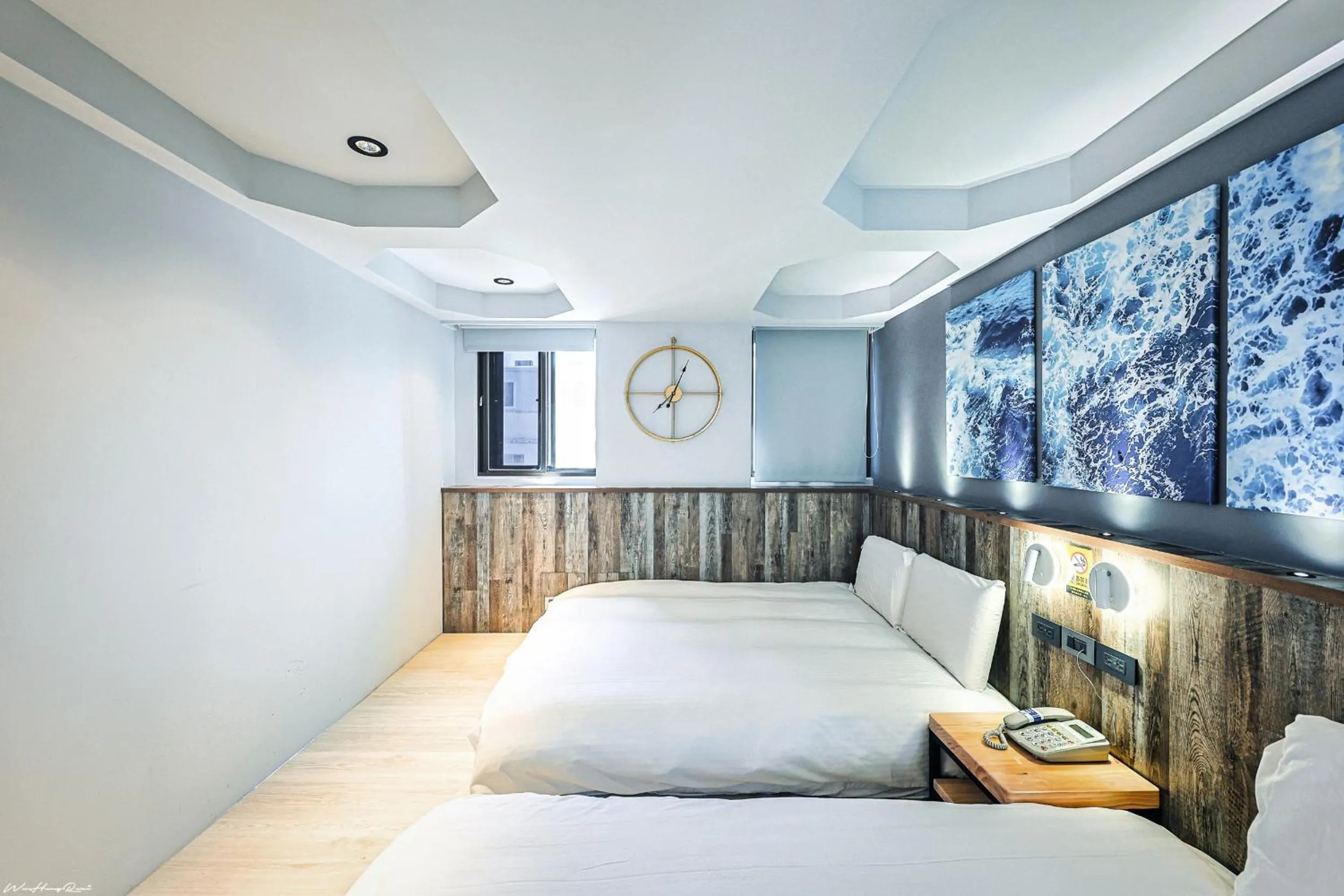 Bed in 亞馨文旅 近東大門夜市 有免費停車場 可自助入住