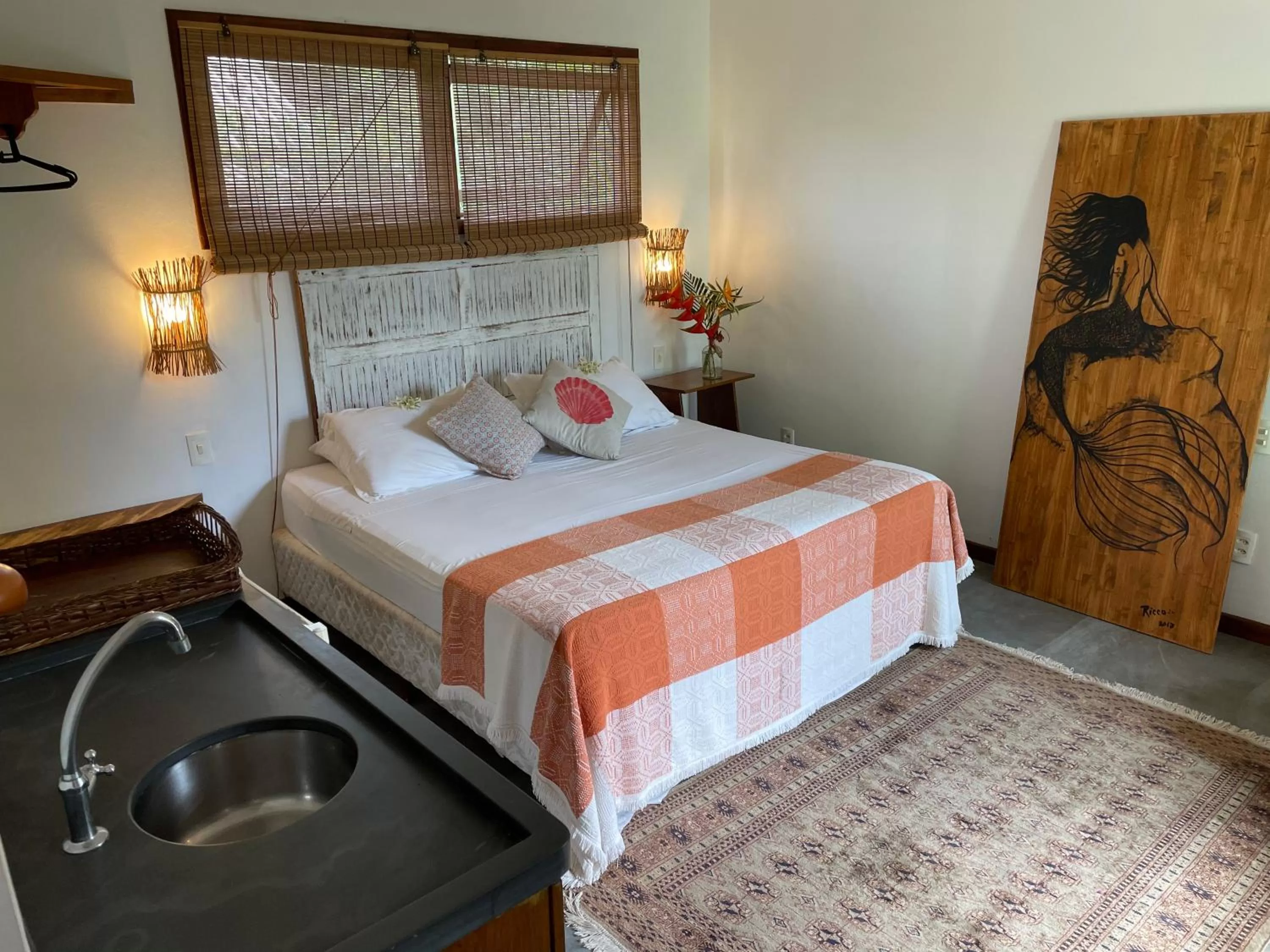 Bedroom, Bed in Pousada Santarina