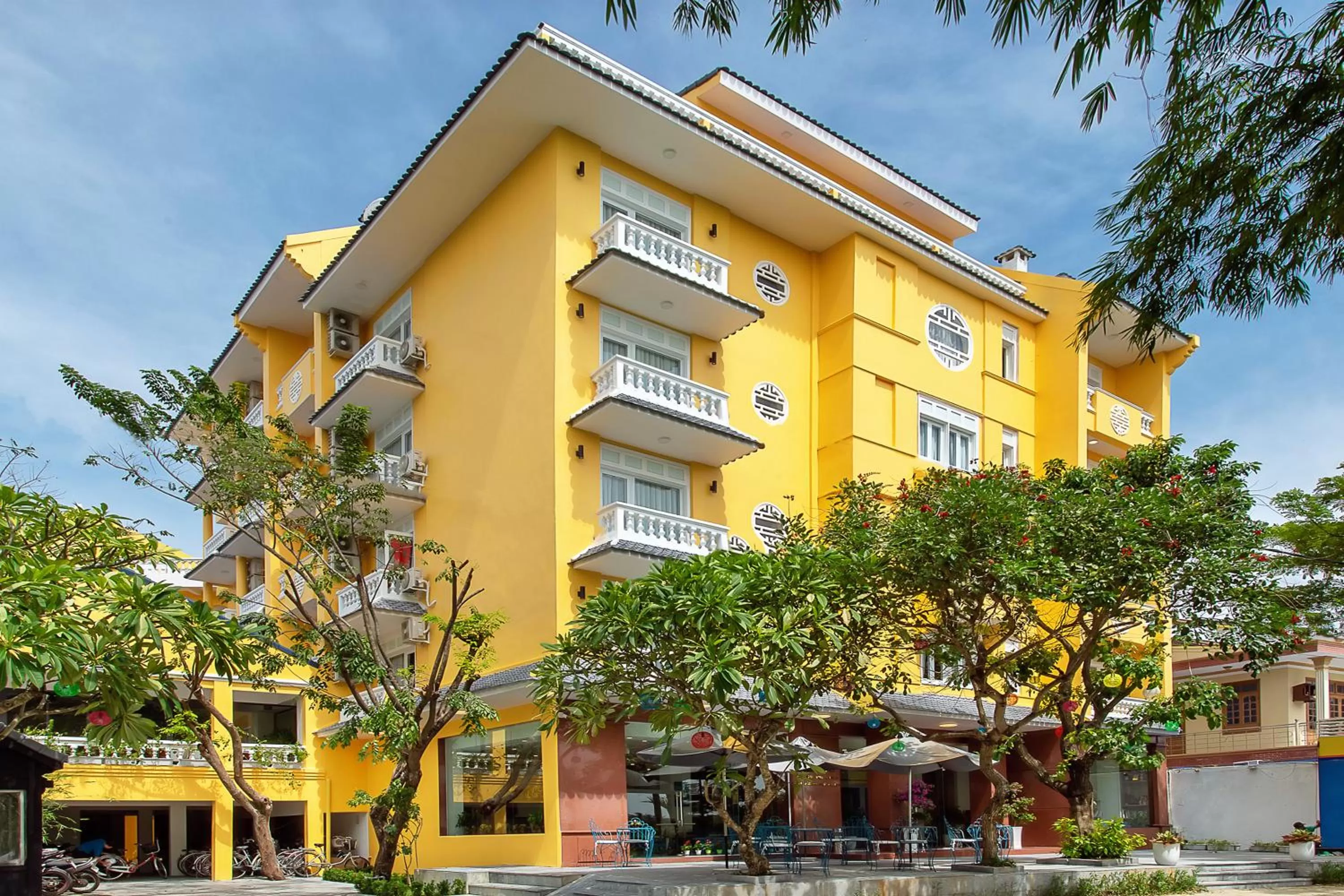 Property building in Hoi An Aurora Riverside Hotel and Spa