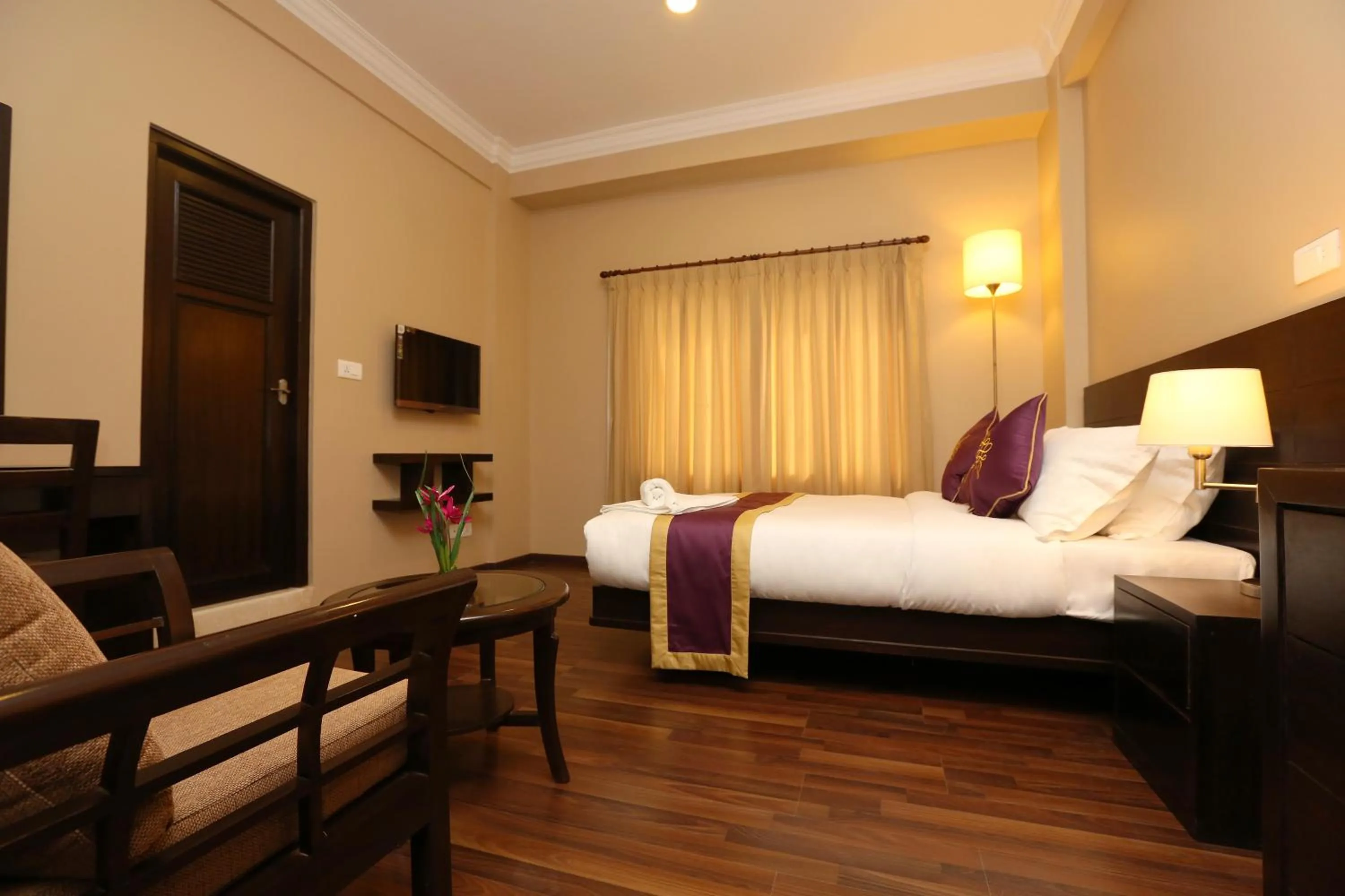 TV and multimedia, Bed in Hotel Harmika - Boudha, Kathmandu