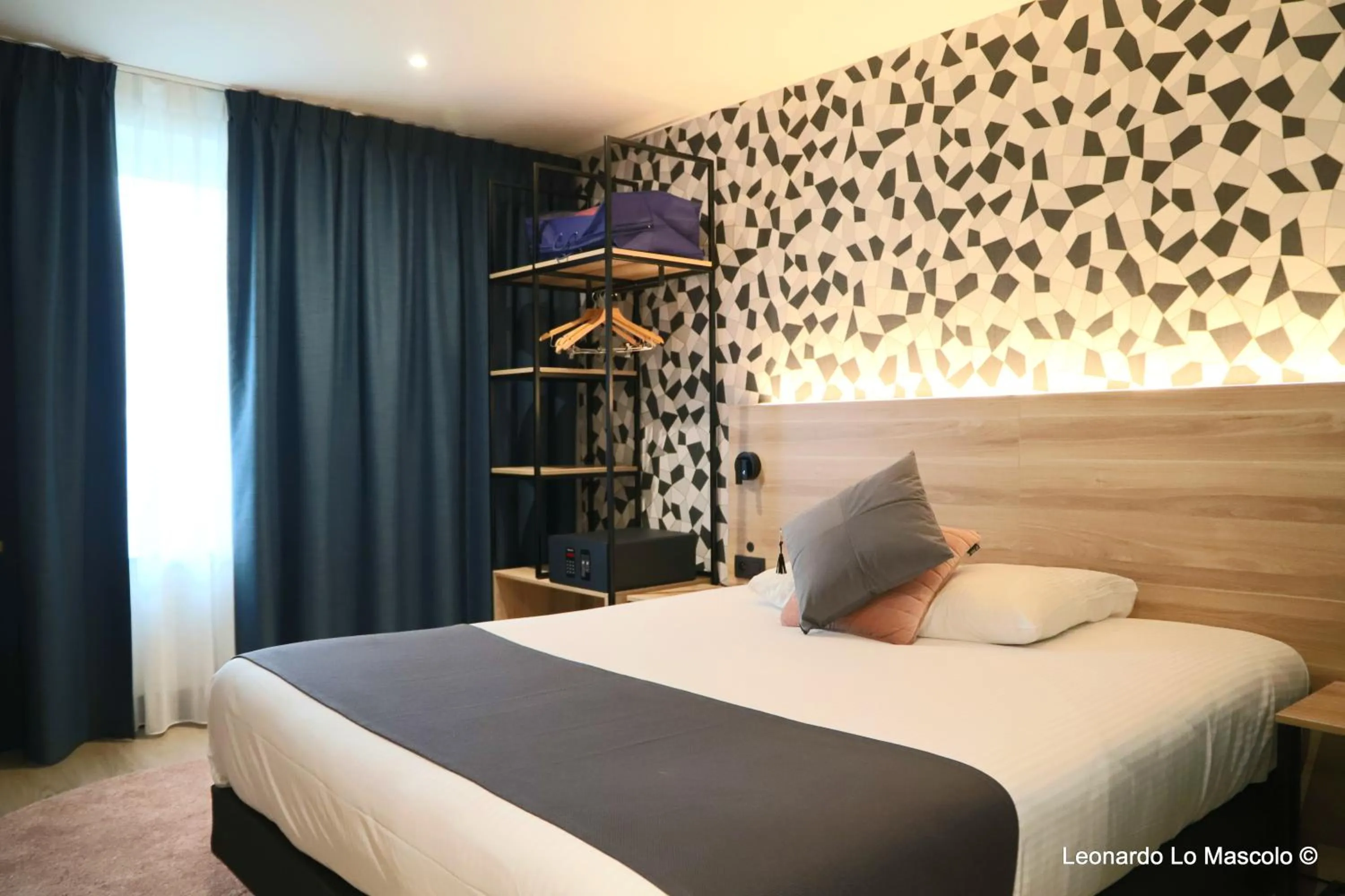 Bed in Univers Hotel Liege-Guillemins