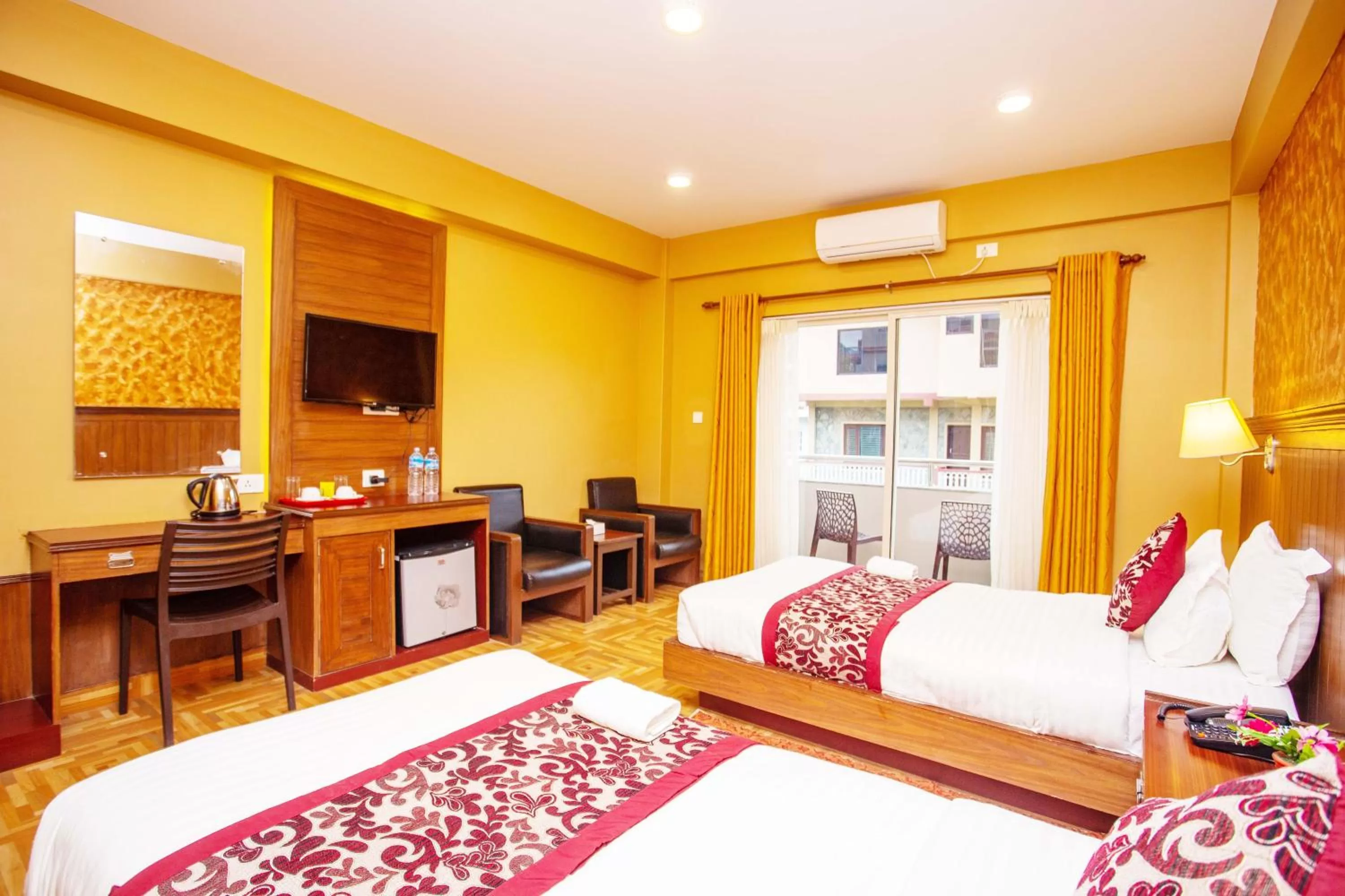 Photo of the whole room, Bed in Hotel Iceland