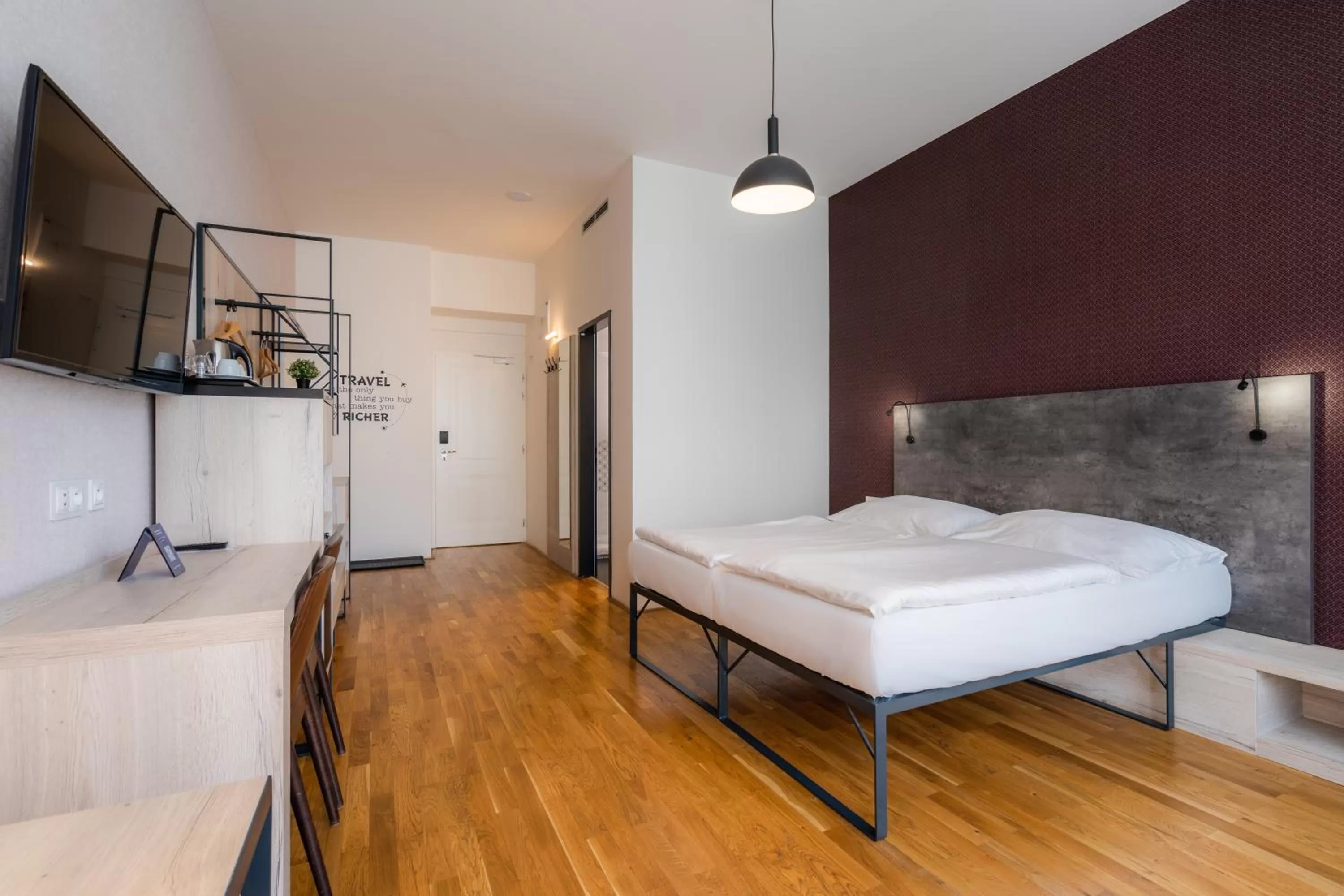 Bed in EA ApartHotel Melantrich