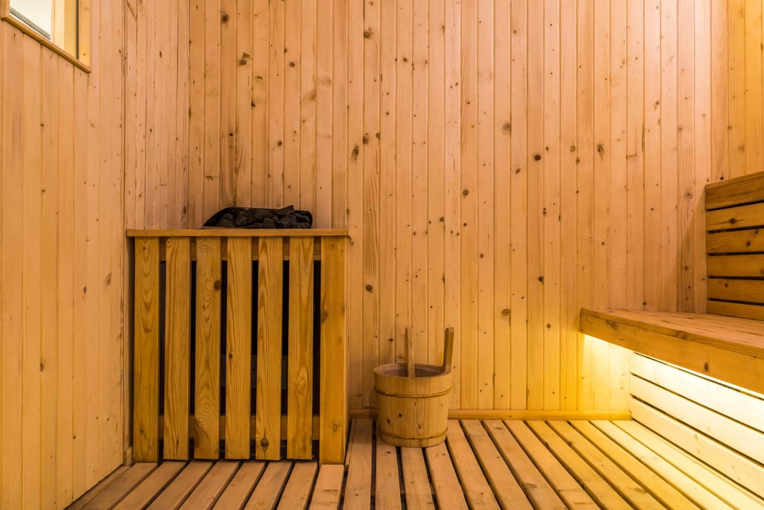 Steam room in Swissôtel Jakarta PIK Avenue