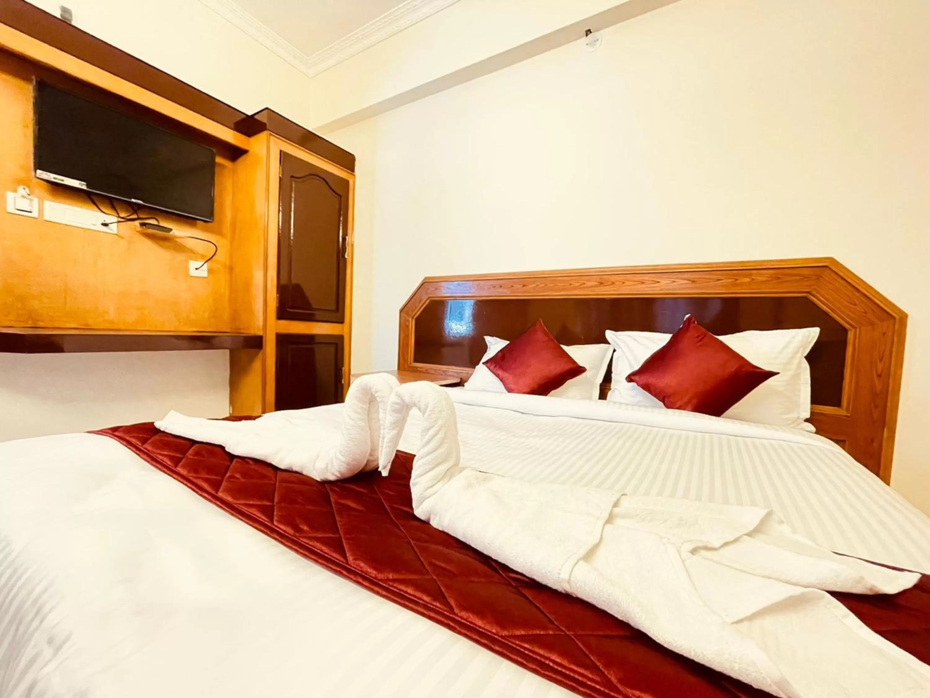 Bed in Half Moon Inn