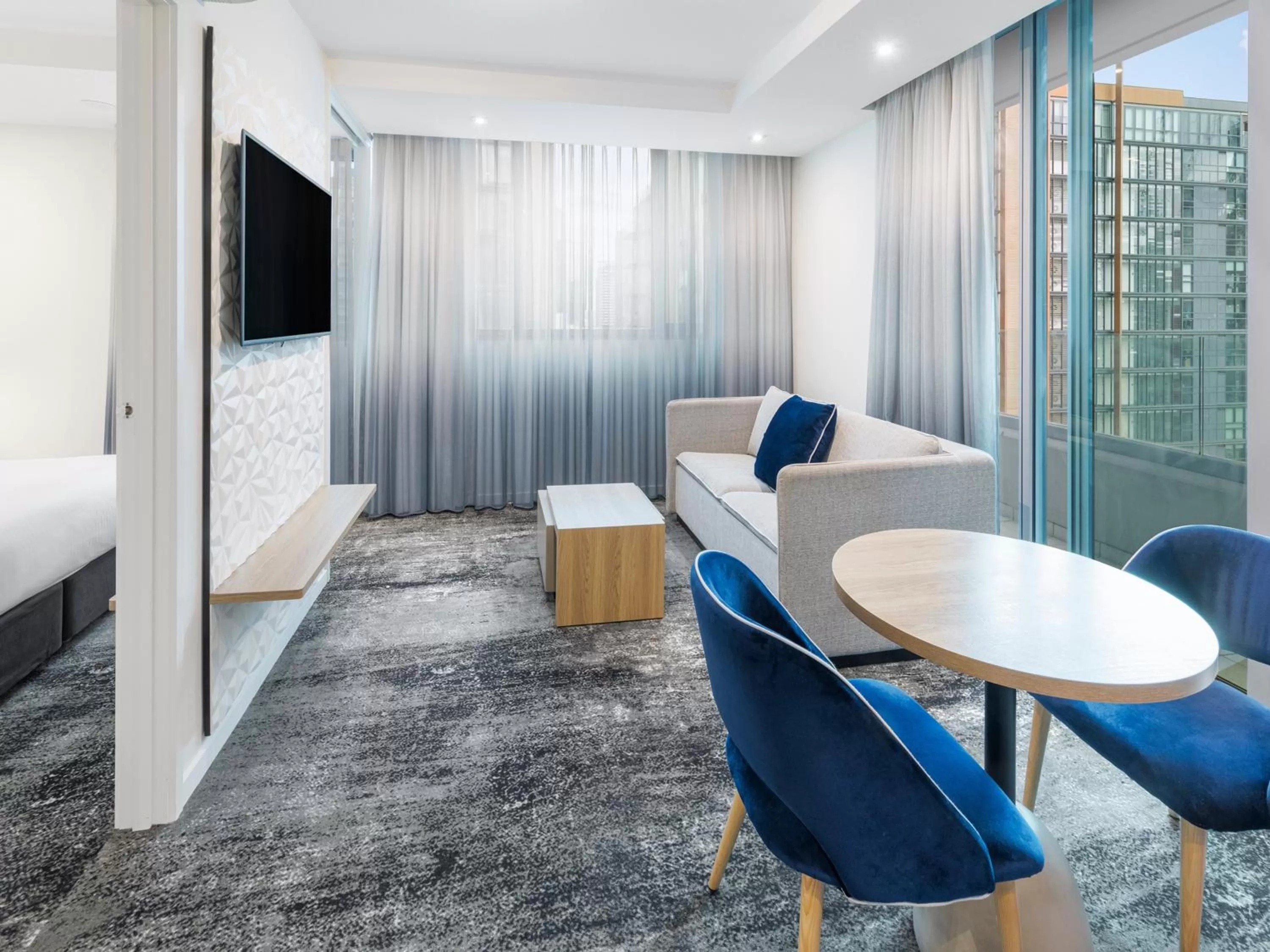 Living room in Brady Apartment Hotel Flinders Street