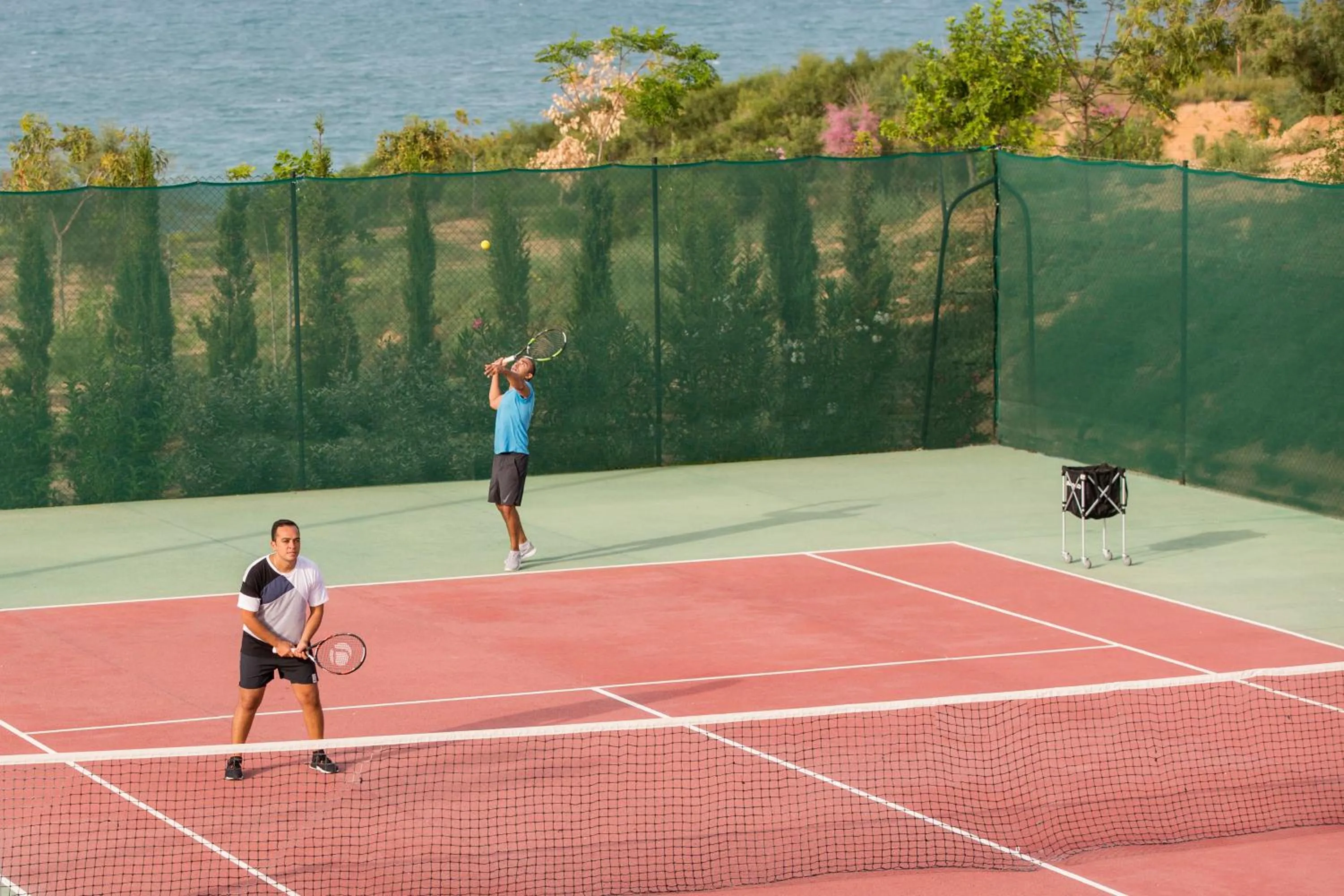 Tennis court in Four Seasons Hotel Tunis