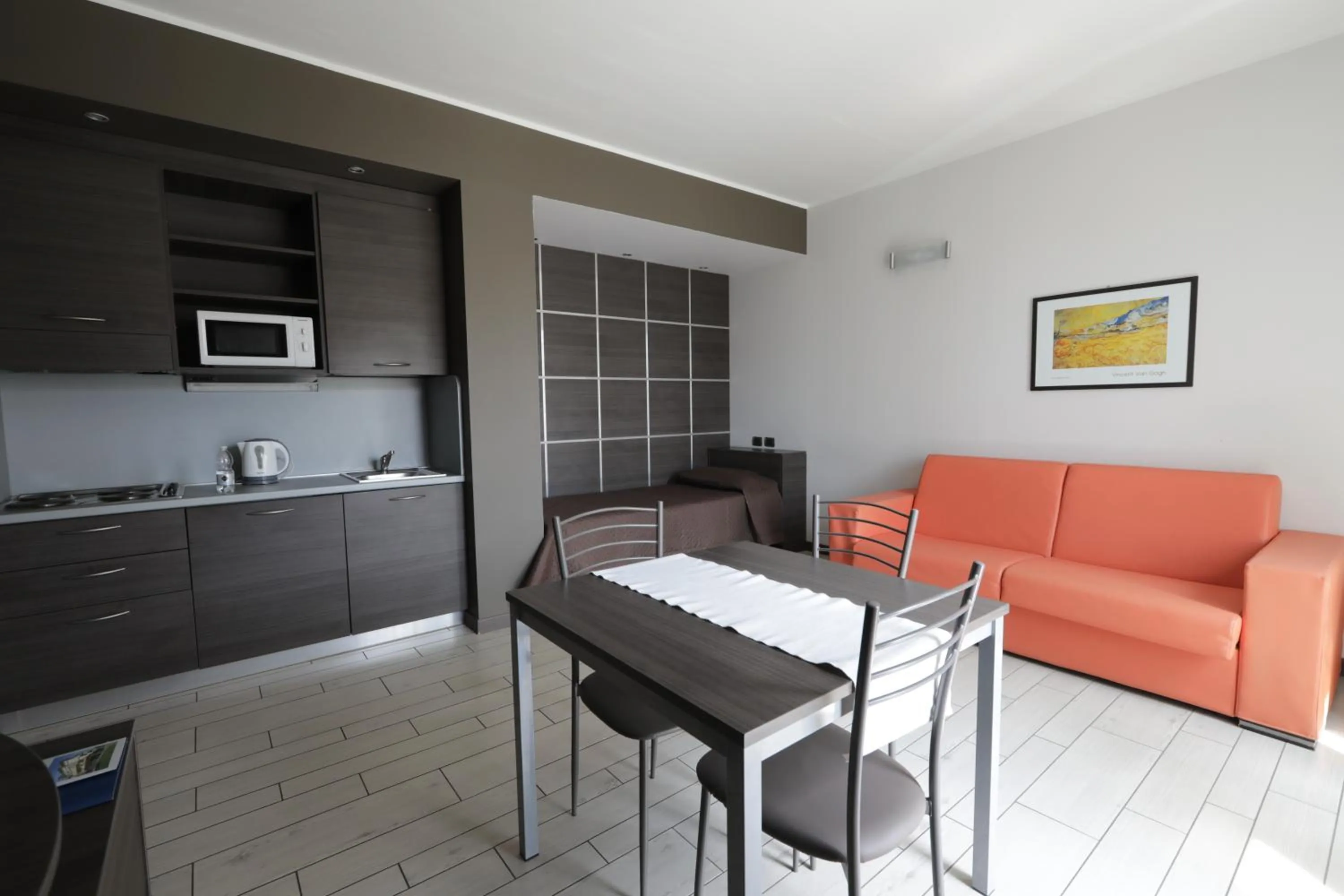 Kitchen or kitchenette in Hotel Residence Aurora