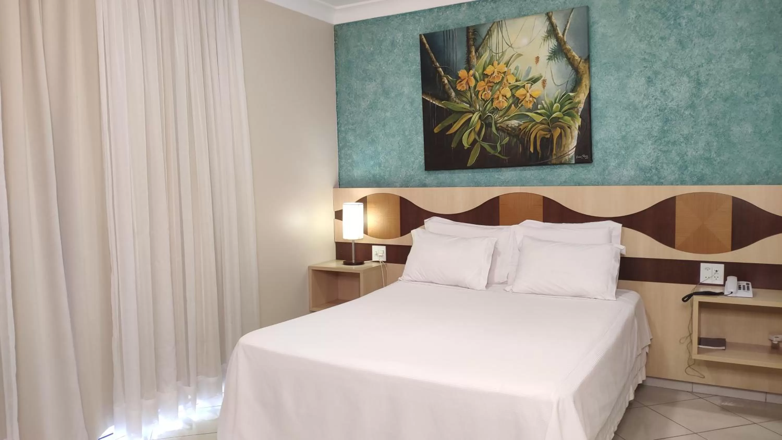 Bed in Hotel Lago Dourado