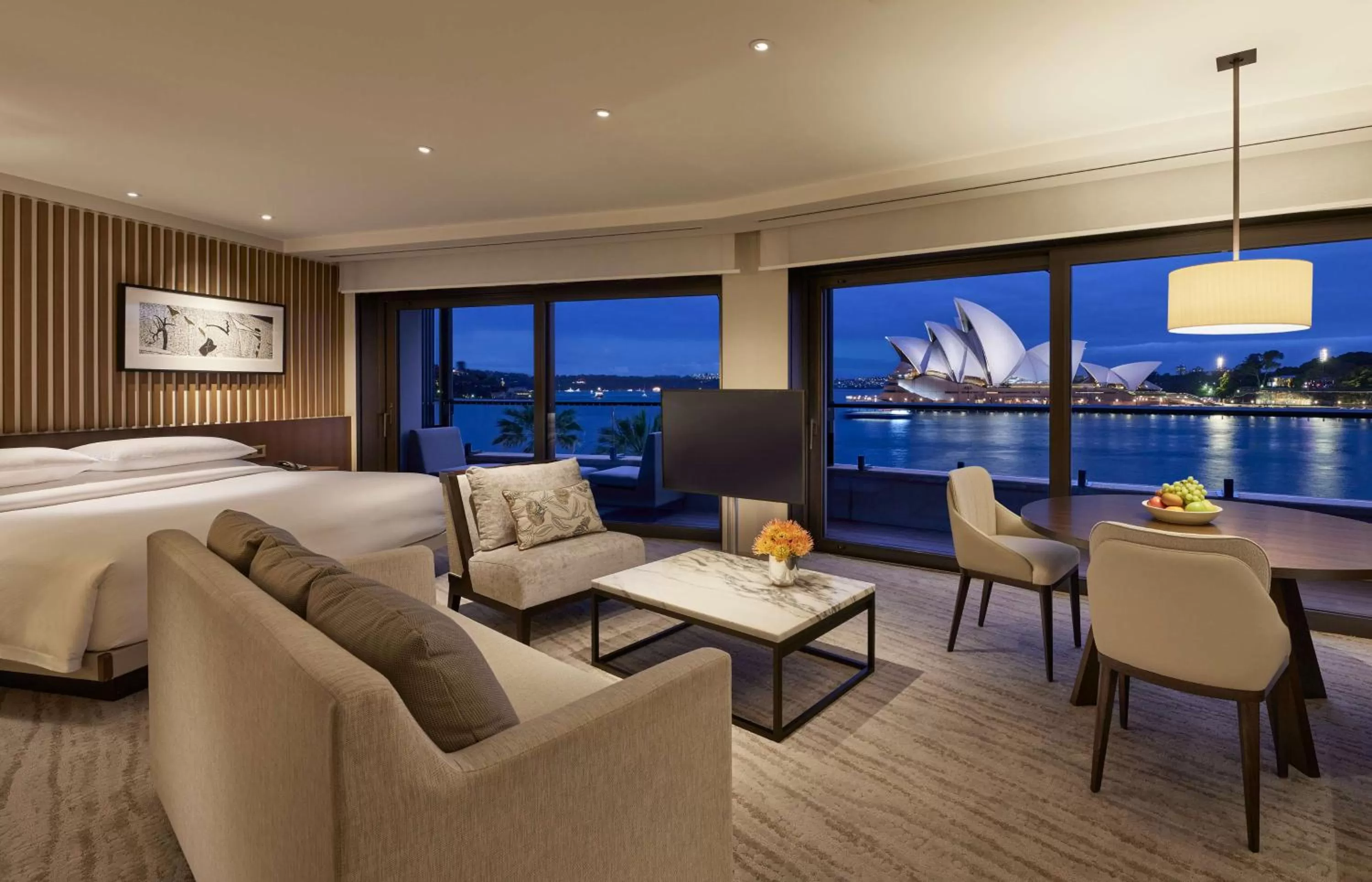 View (from property/room), Bed in Park Hyatt Sydney