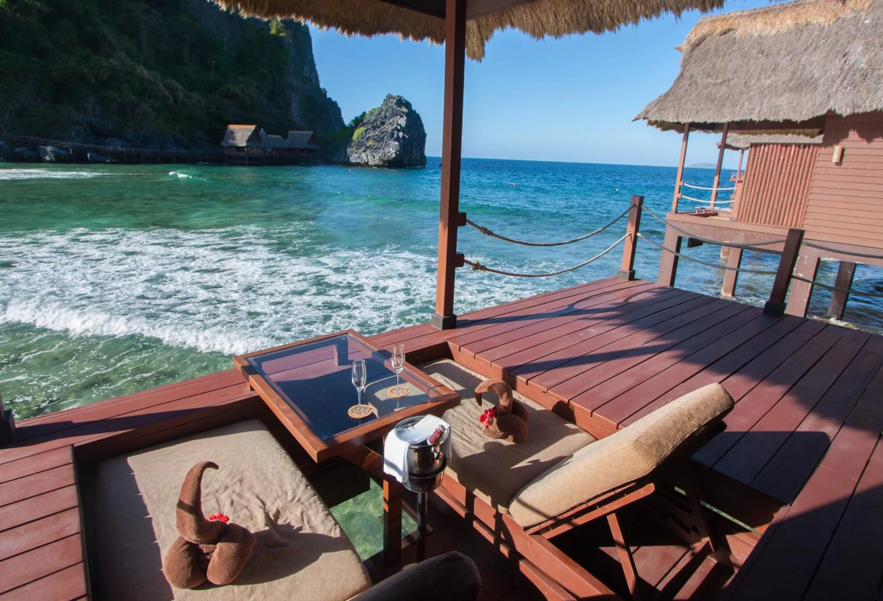 Patio in Cauayan Island Resort and Spa