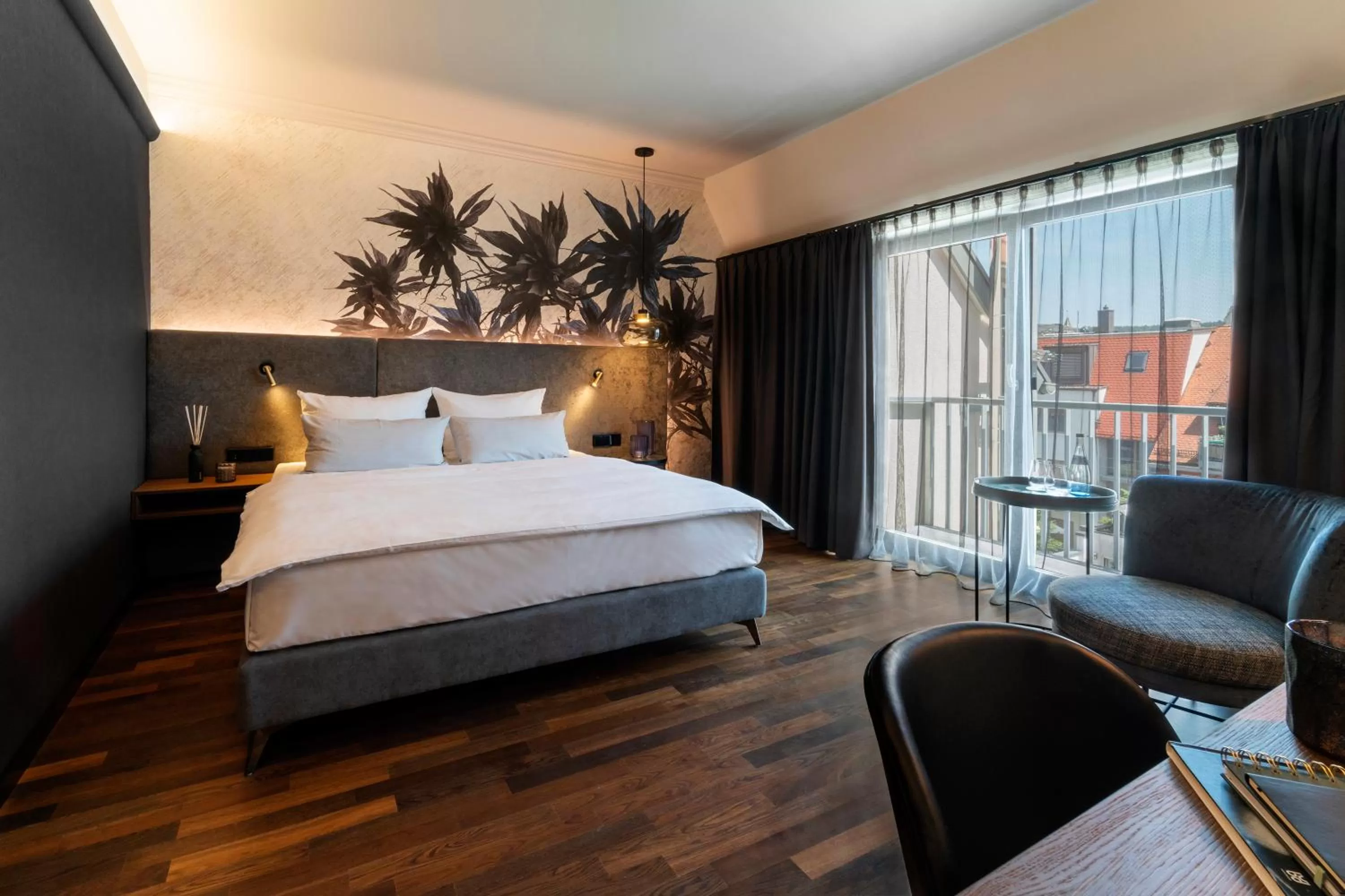 Bed in Hotel Kaiserhof Ravensburg