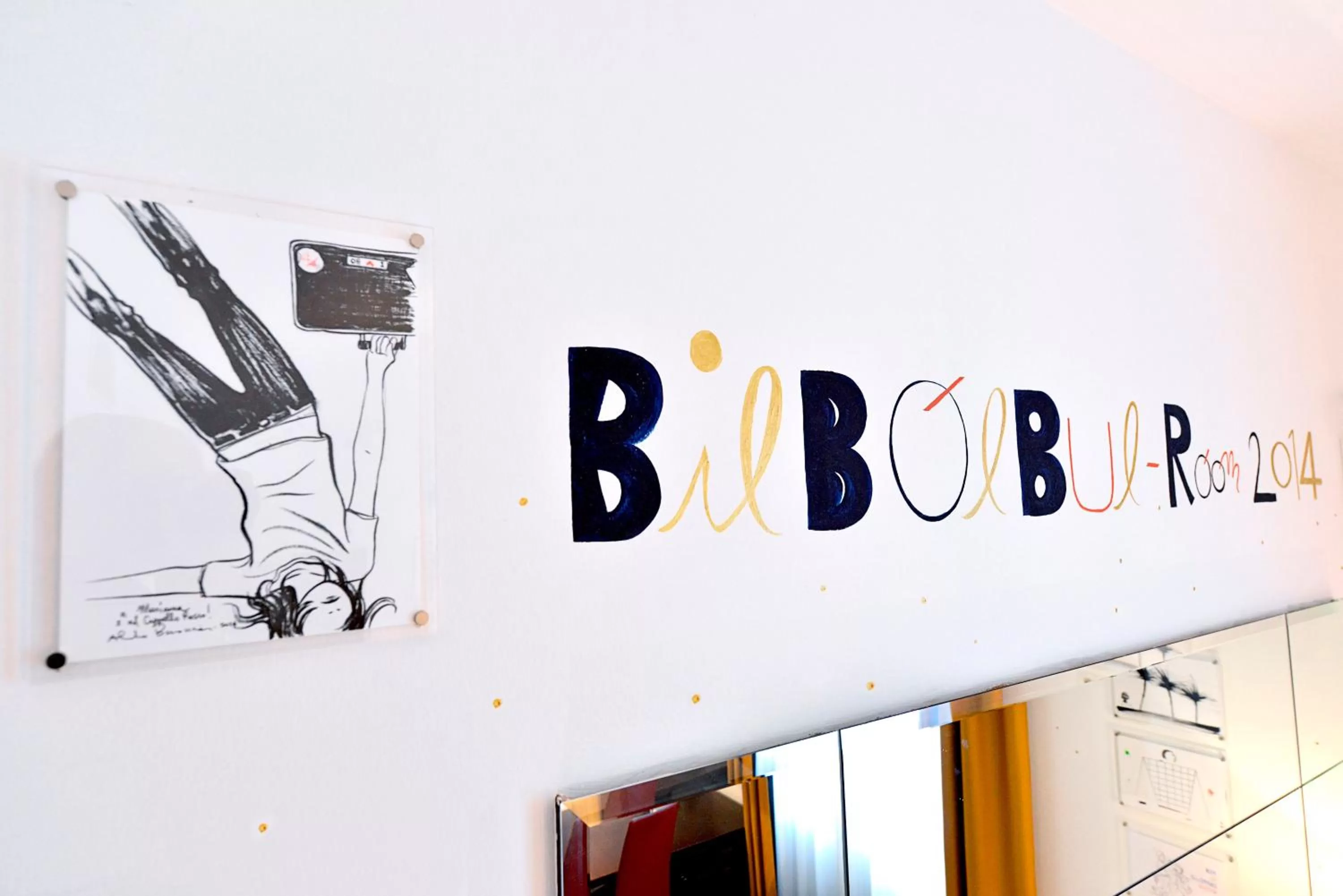 Decorative detail in Phi Hotel Bologna