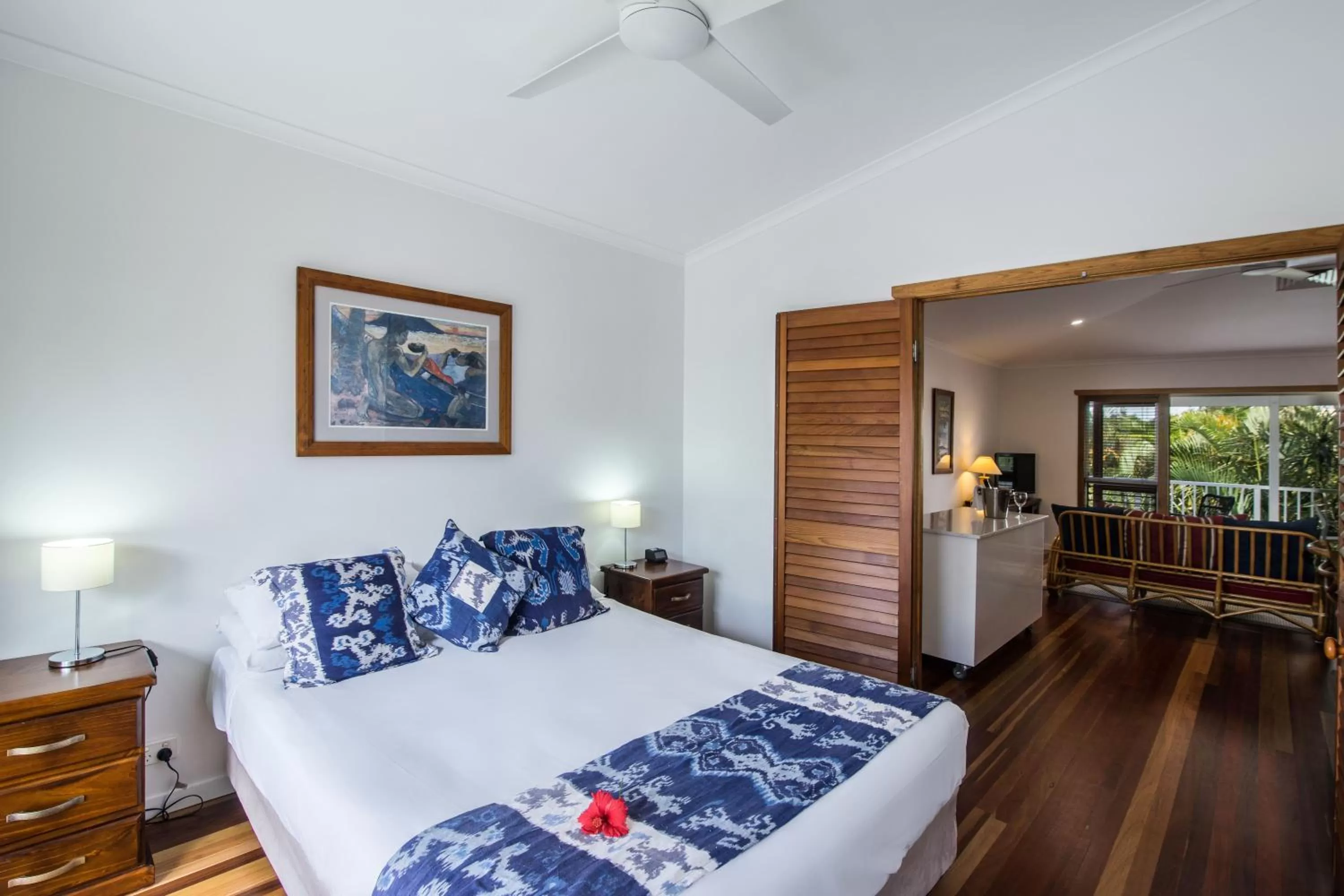 Bed in South Pacific Resort & Spa Noosa