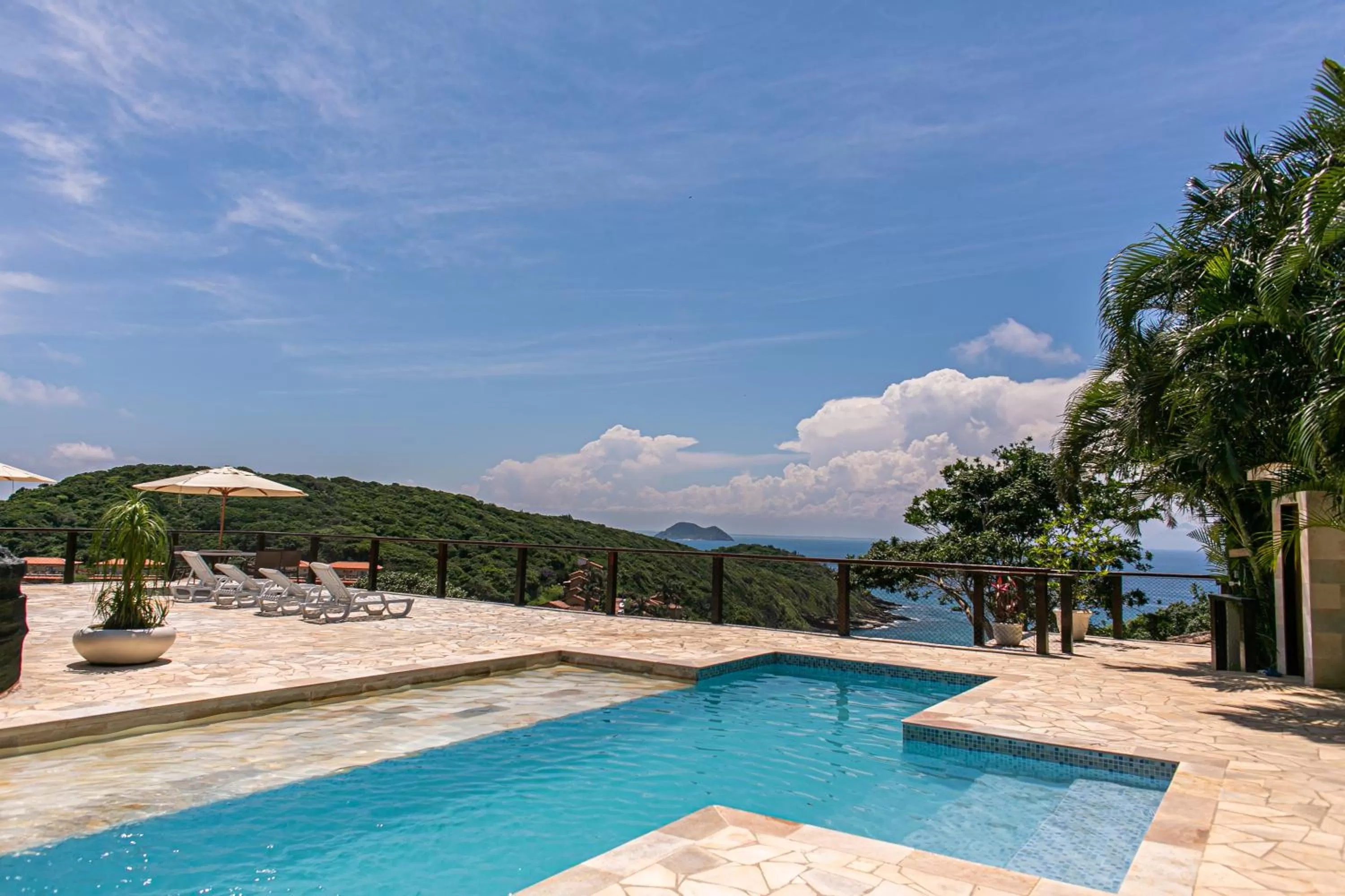 Pool view in Pousada La Dolce Vita