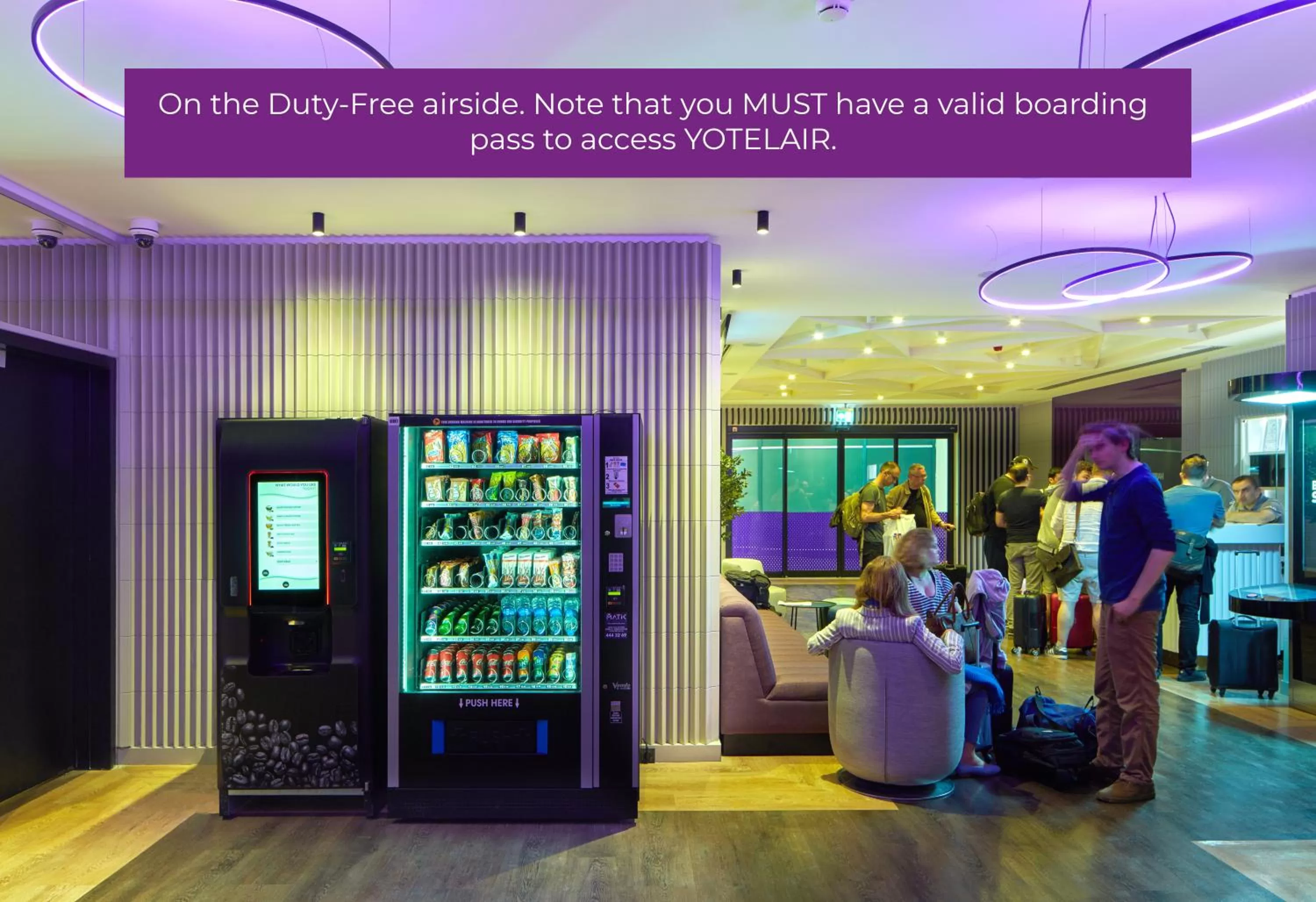 Food close-up in YOTELAIR Istanbul Airport, Duty free - International Transit area