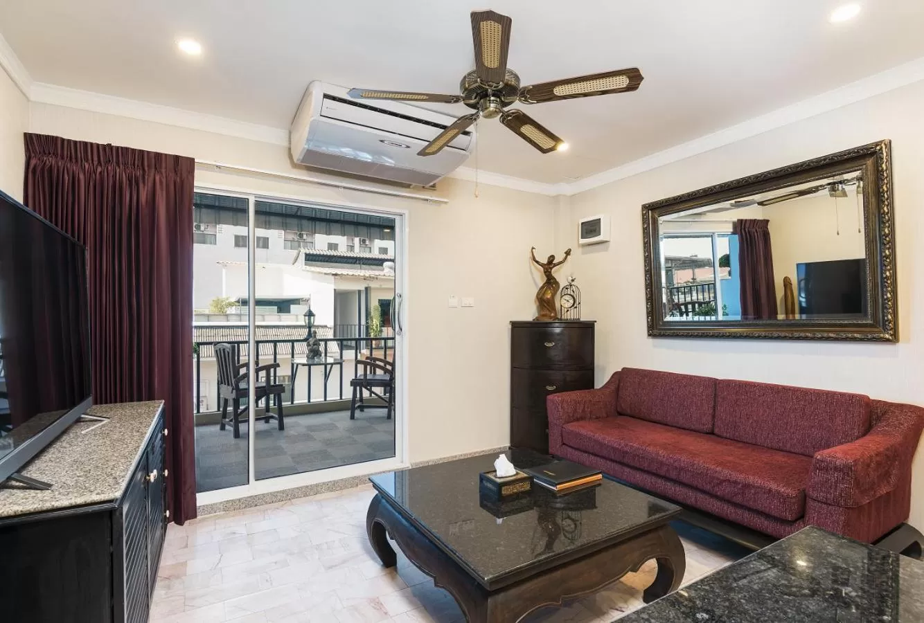 Seating area in The Ambiance Hotel