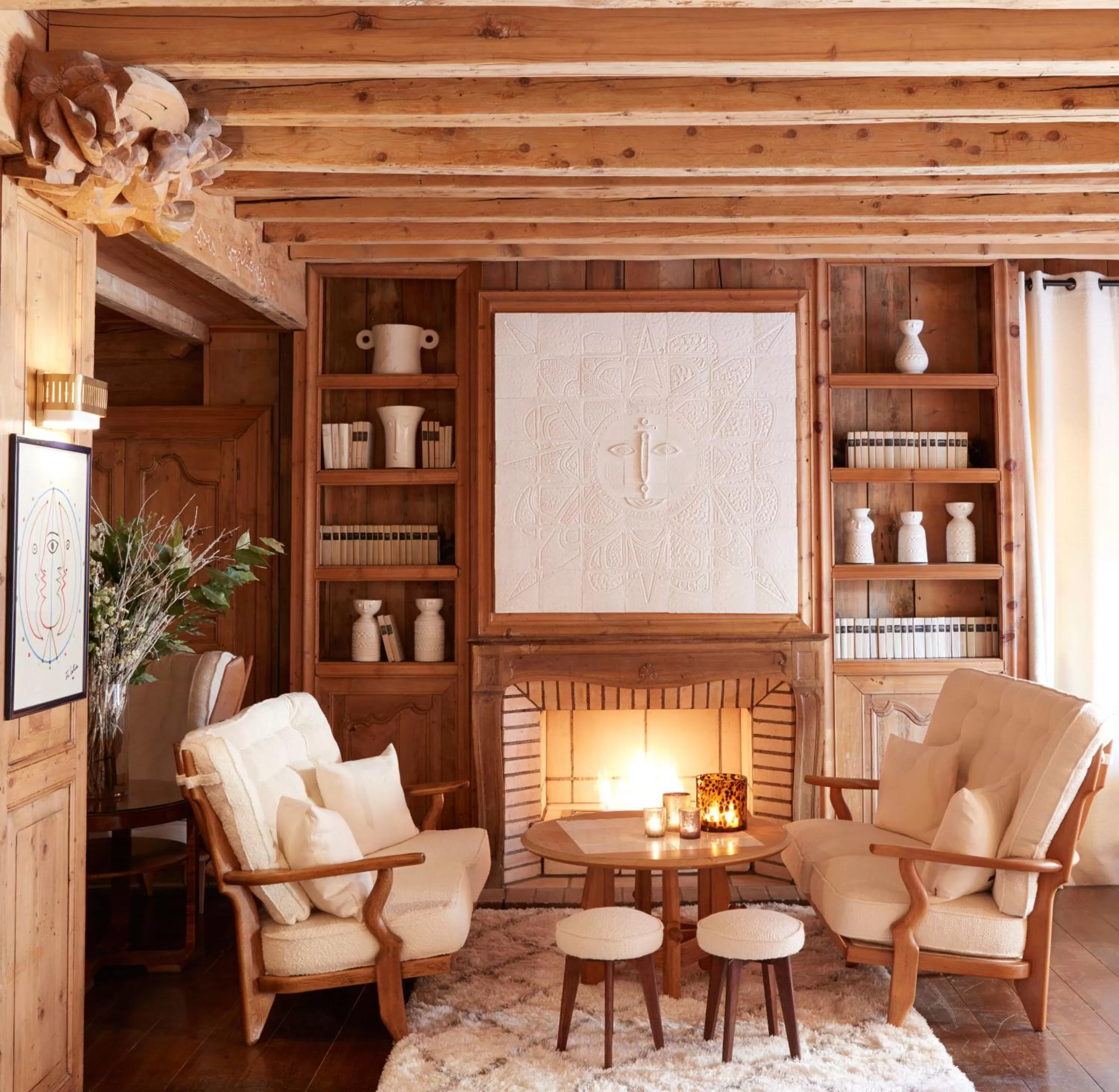 Living room in Hotel Mont Blanc Megève