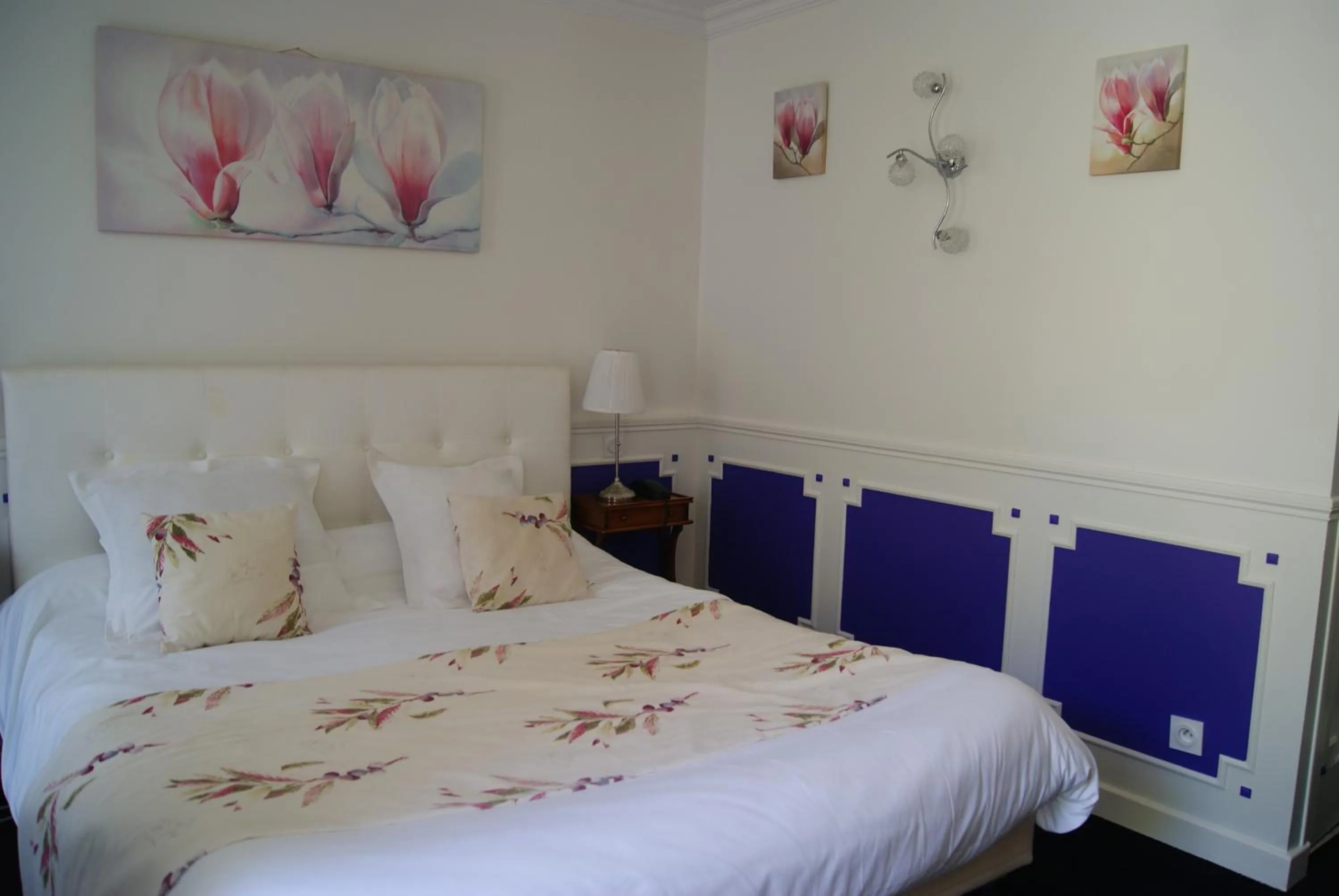 Bed in HOTEL LA COGNETTE A 25 Kilomètres de Châteauroux et 30 Kilomètres de Bourges