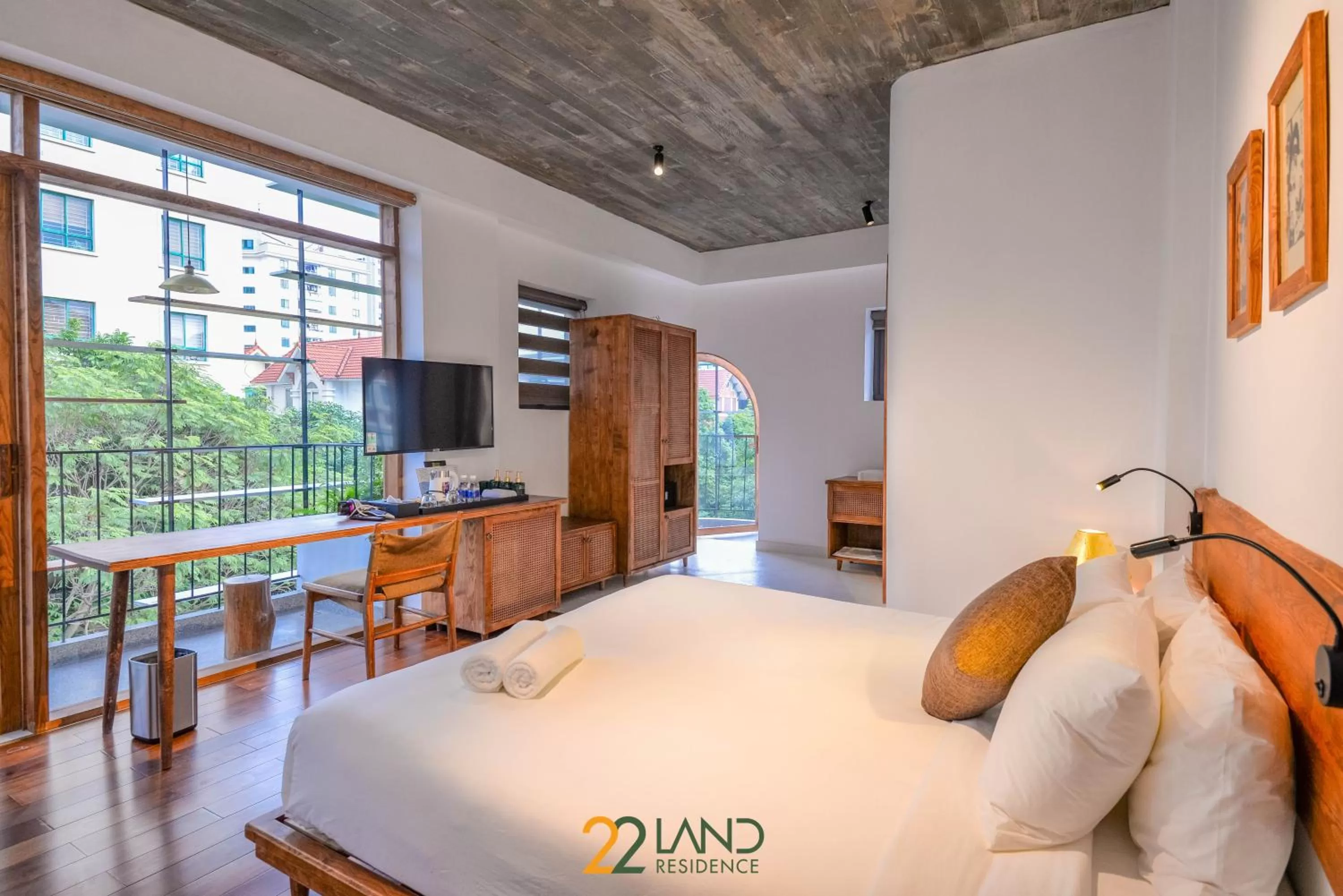 Communal lounge/ TV room, Bed in 22Land Hotel & Residence