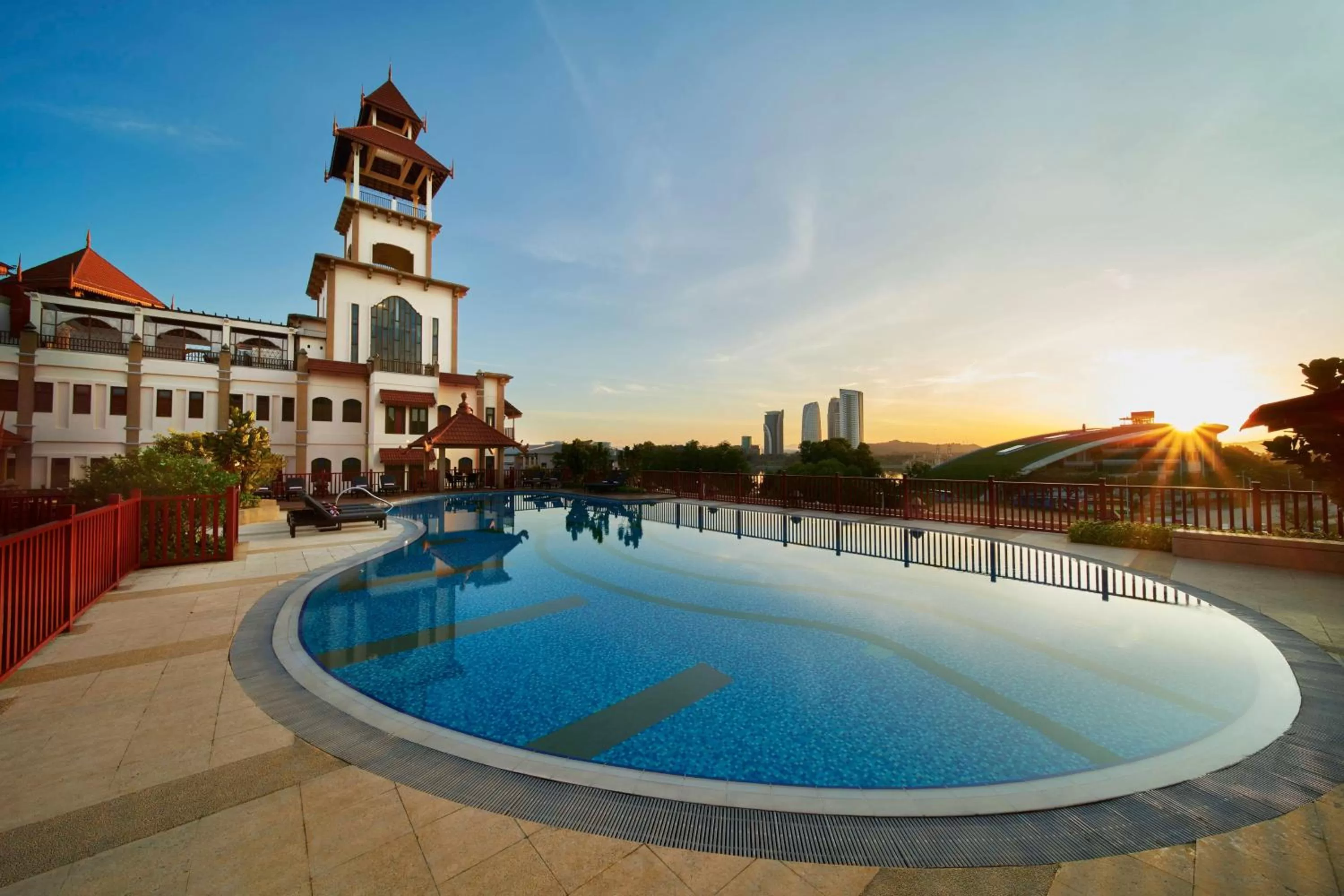 Pool view in DoubleTree by Hilton Putrajaya Lakeside