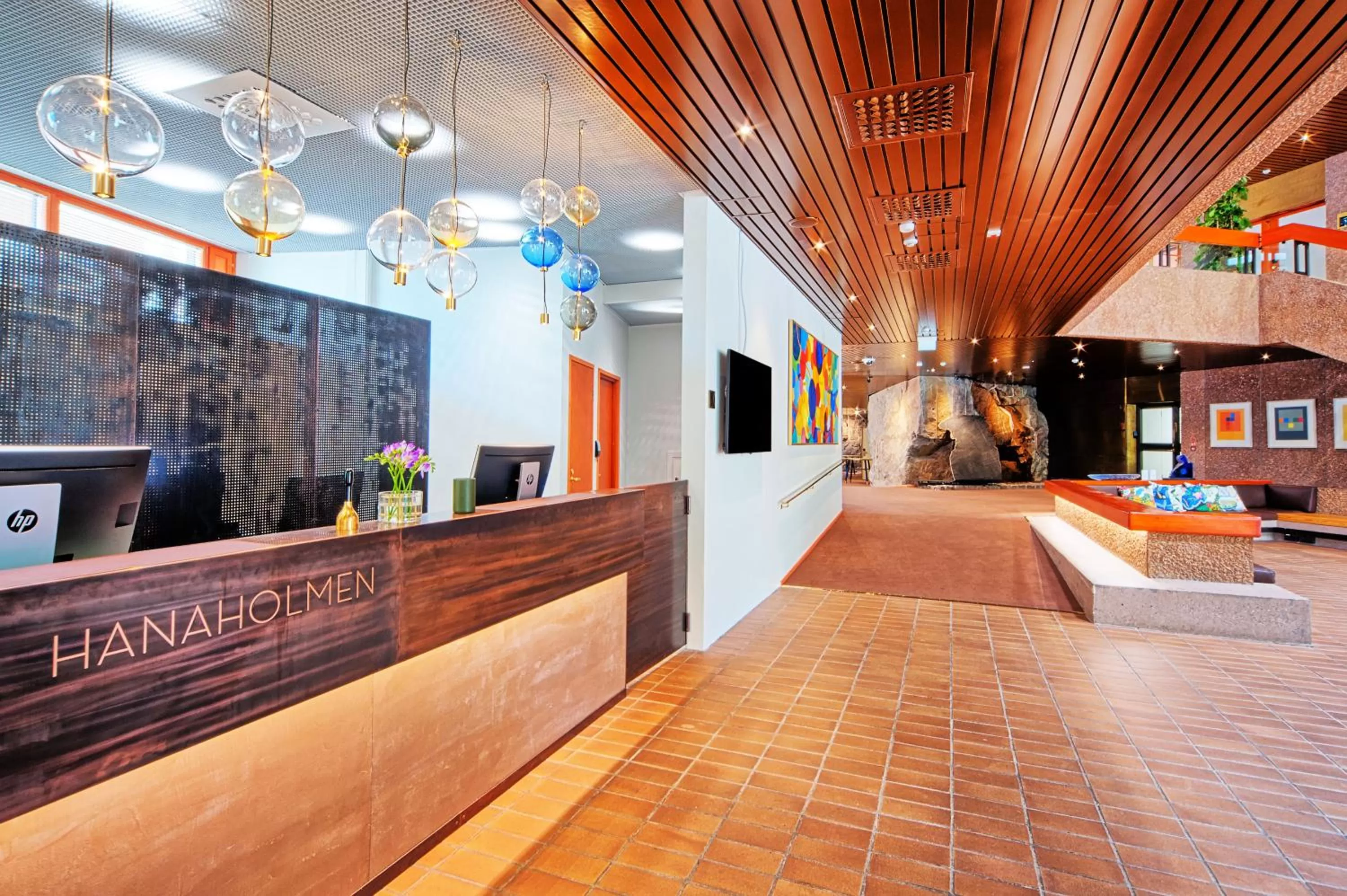 Lobby or reception in Hotel Hanasaari