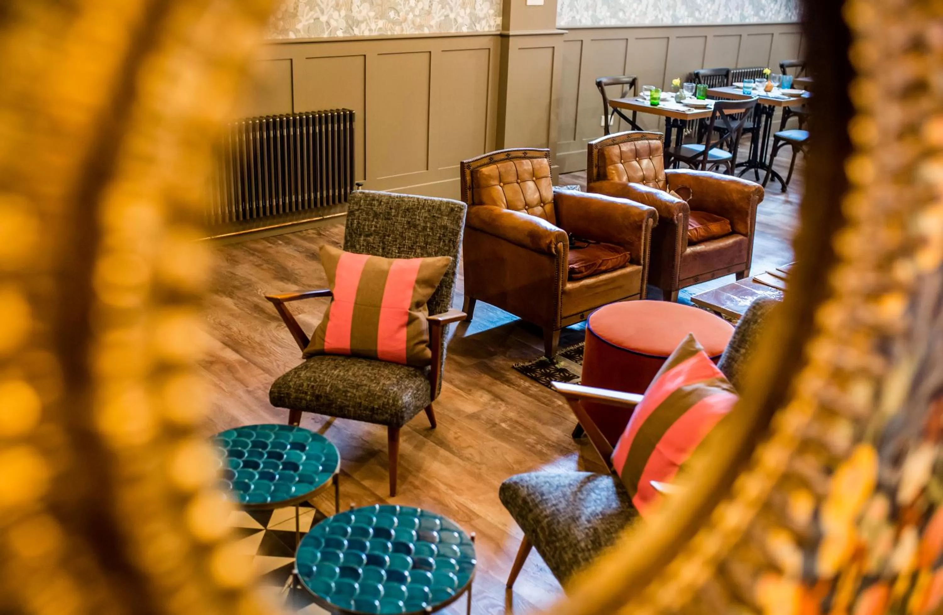 Living room in Moore House