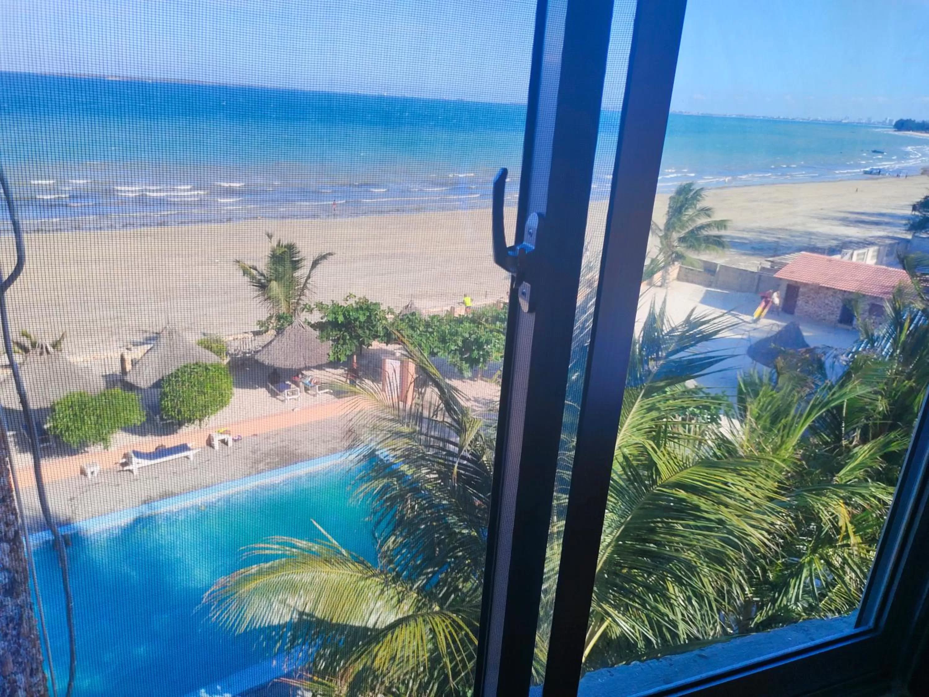 Natural landscape, Pool View in Serene Beach Resort