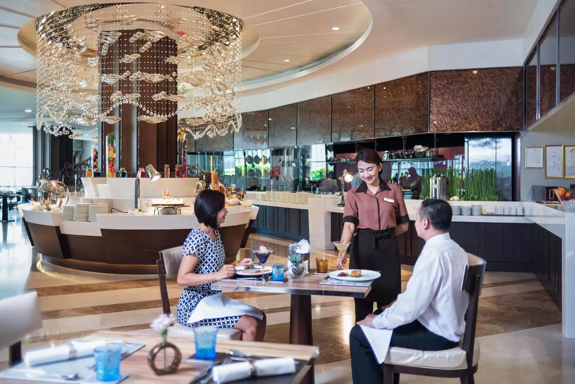 Buffet breakfast in The Berkeley Hotel Pratunam