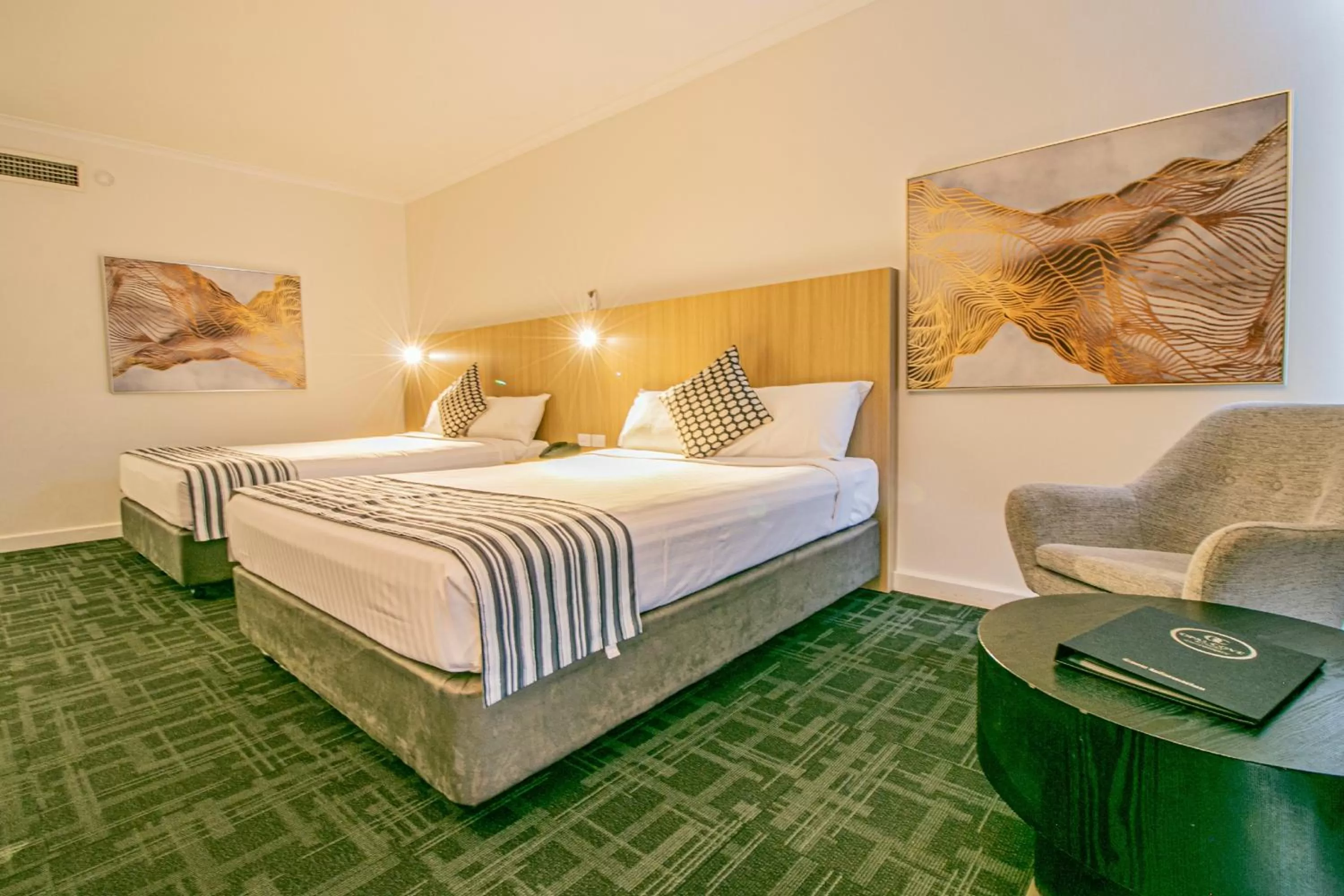 Bed in Absolute Beachfront Opal Cove Resort