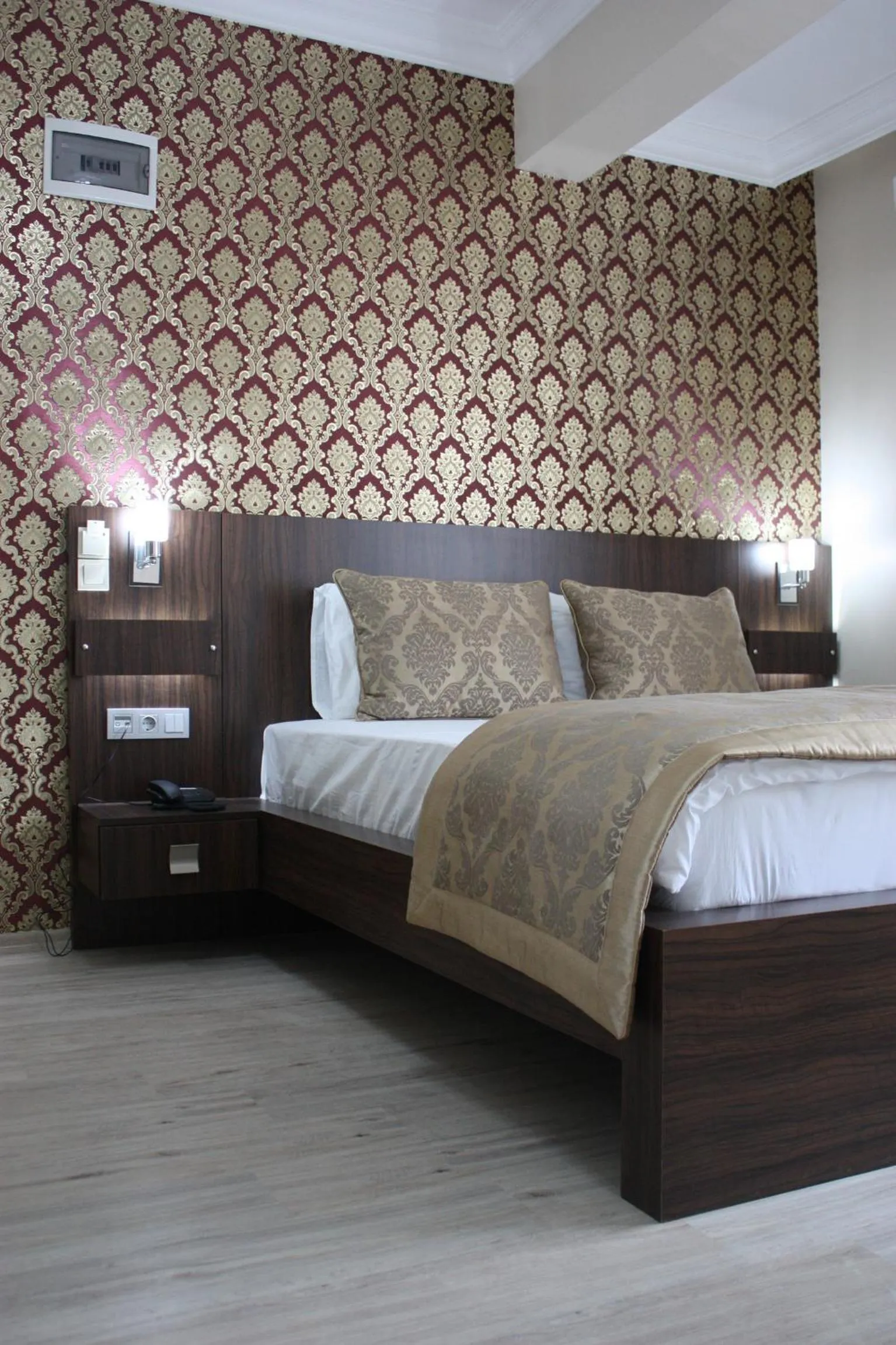 Decorative detail, Bed in Istanbul Central Hotel