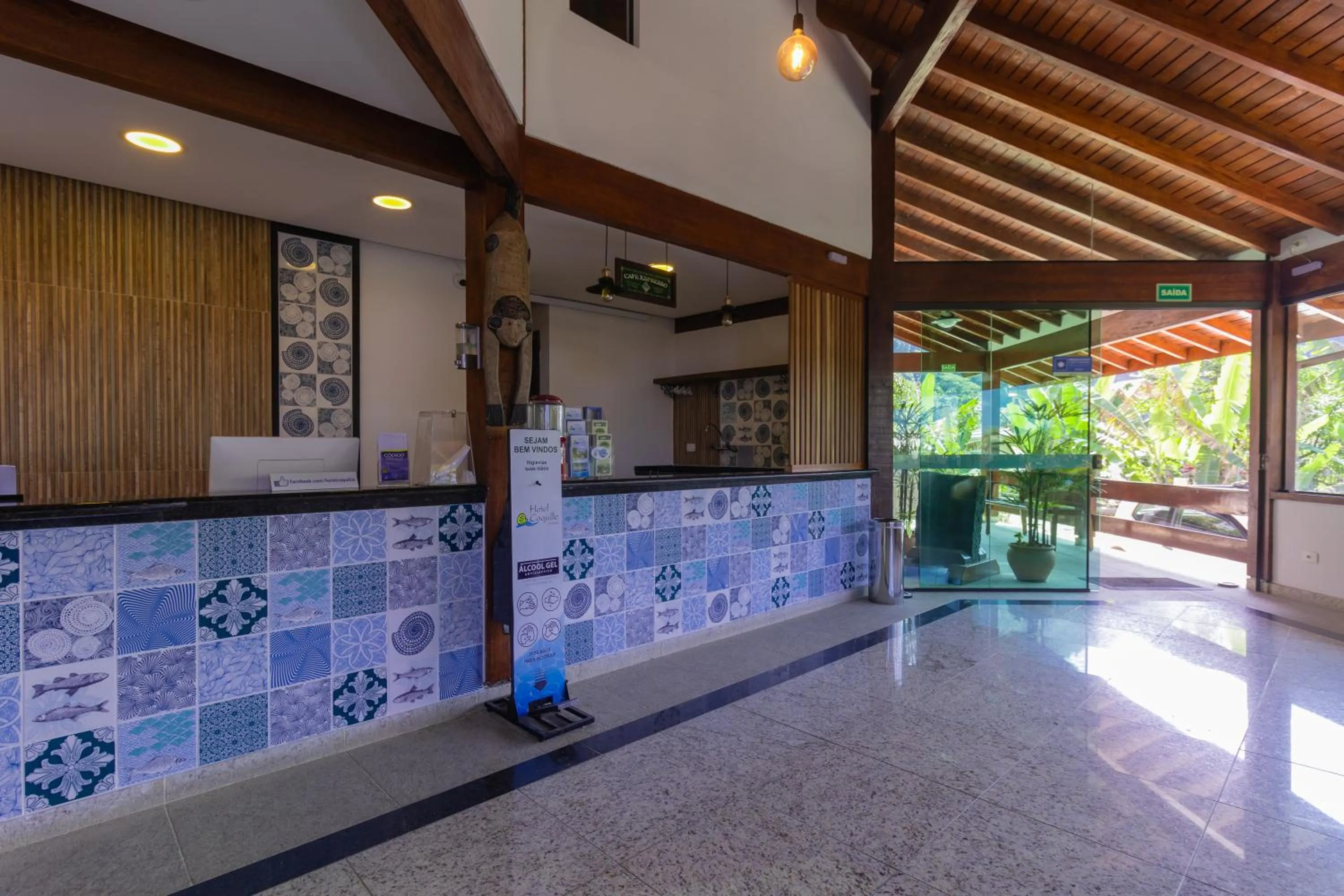 Lobby or reception in Hotel Coquille