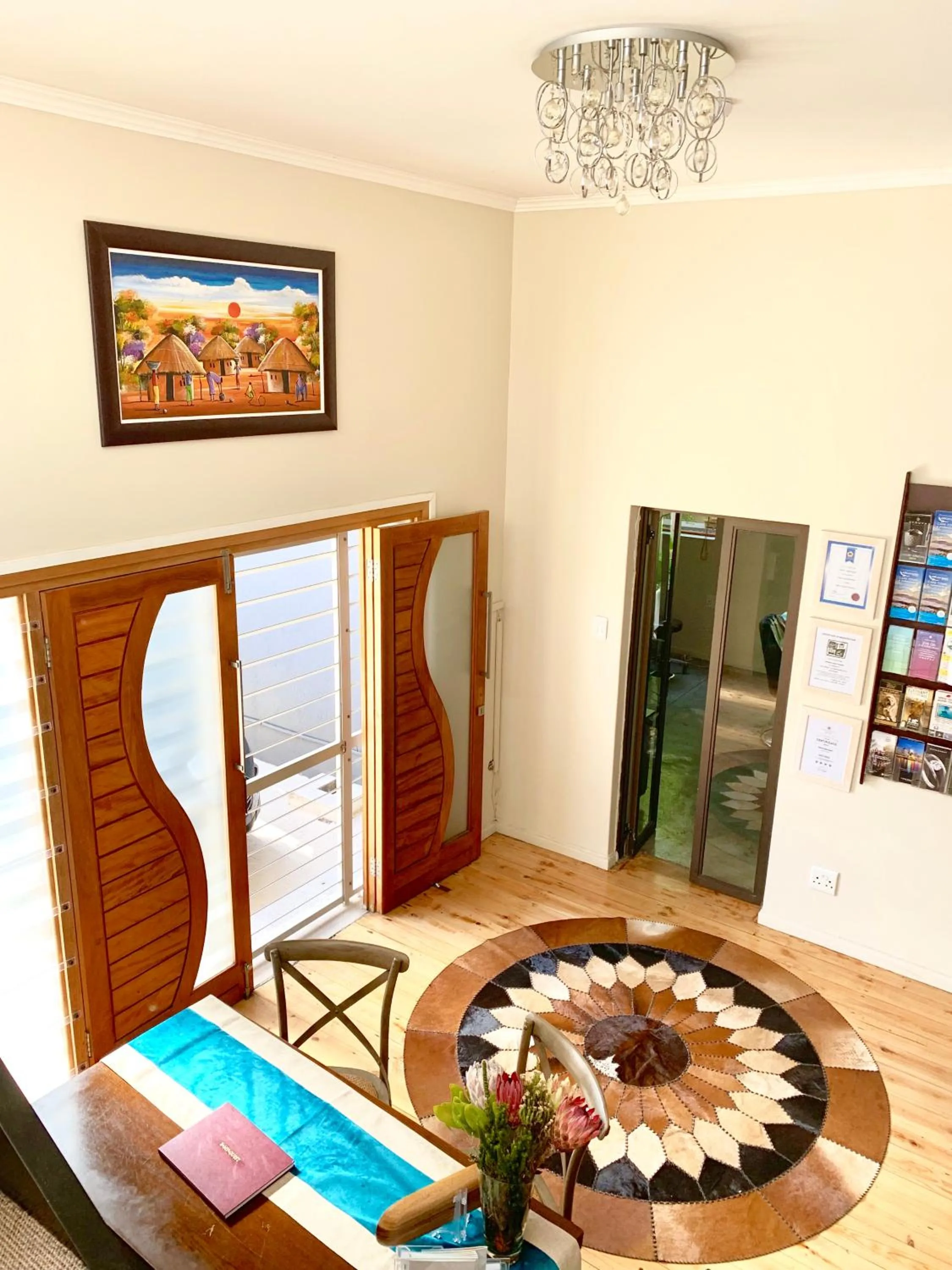 Lobby or reception in Point B Guest House -Sustainable Solar Energy