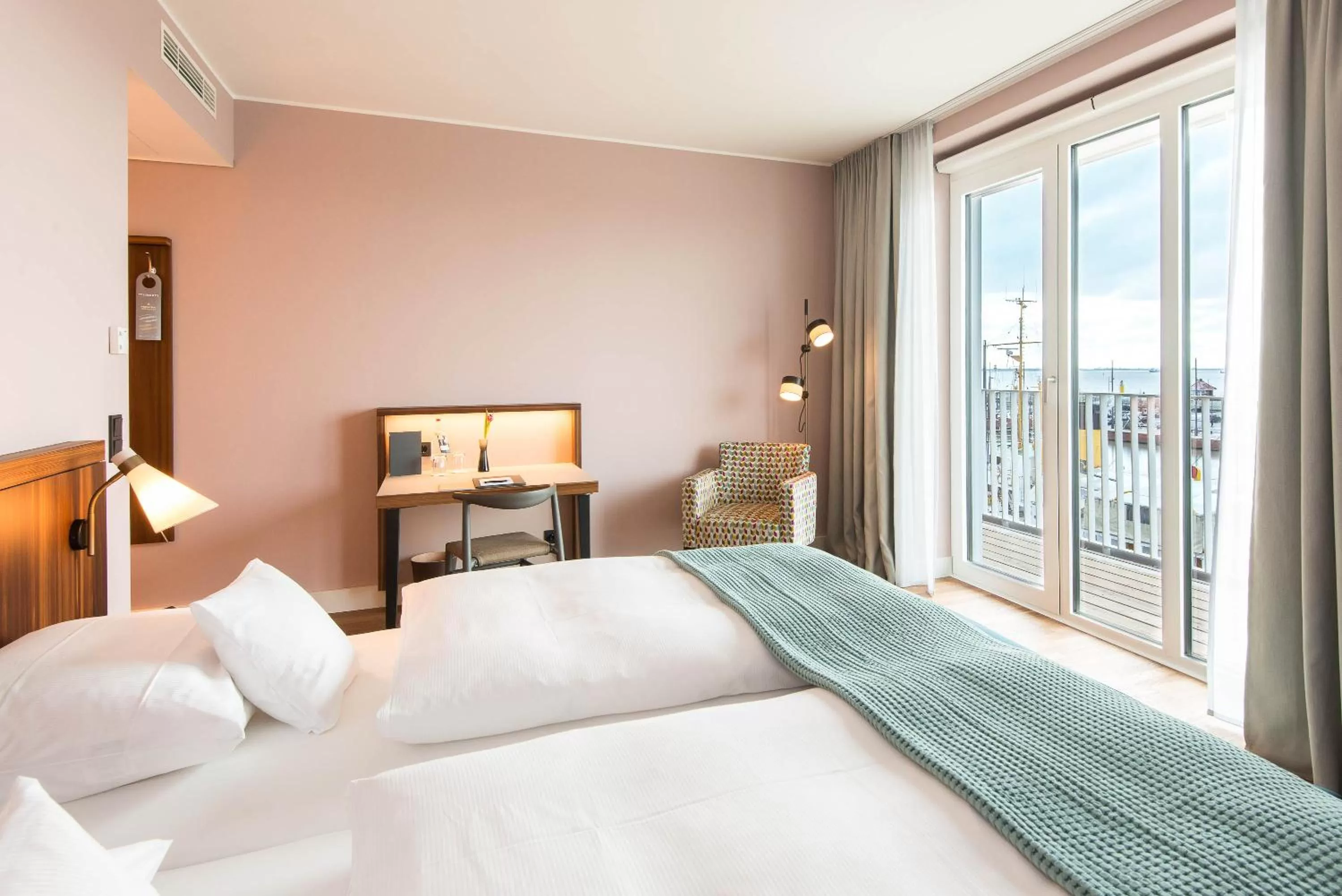 Superior Room with Double Bed and Balcony - Panoramic View in THE LIBERTY Hotel Bremerhaven BW Signature Collection