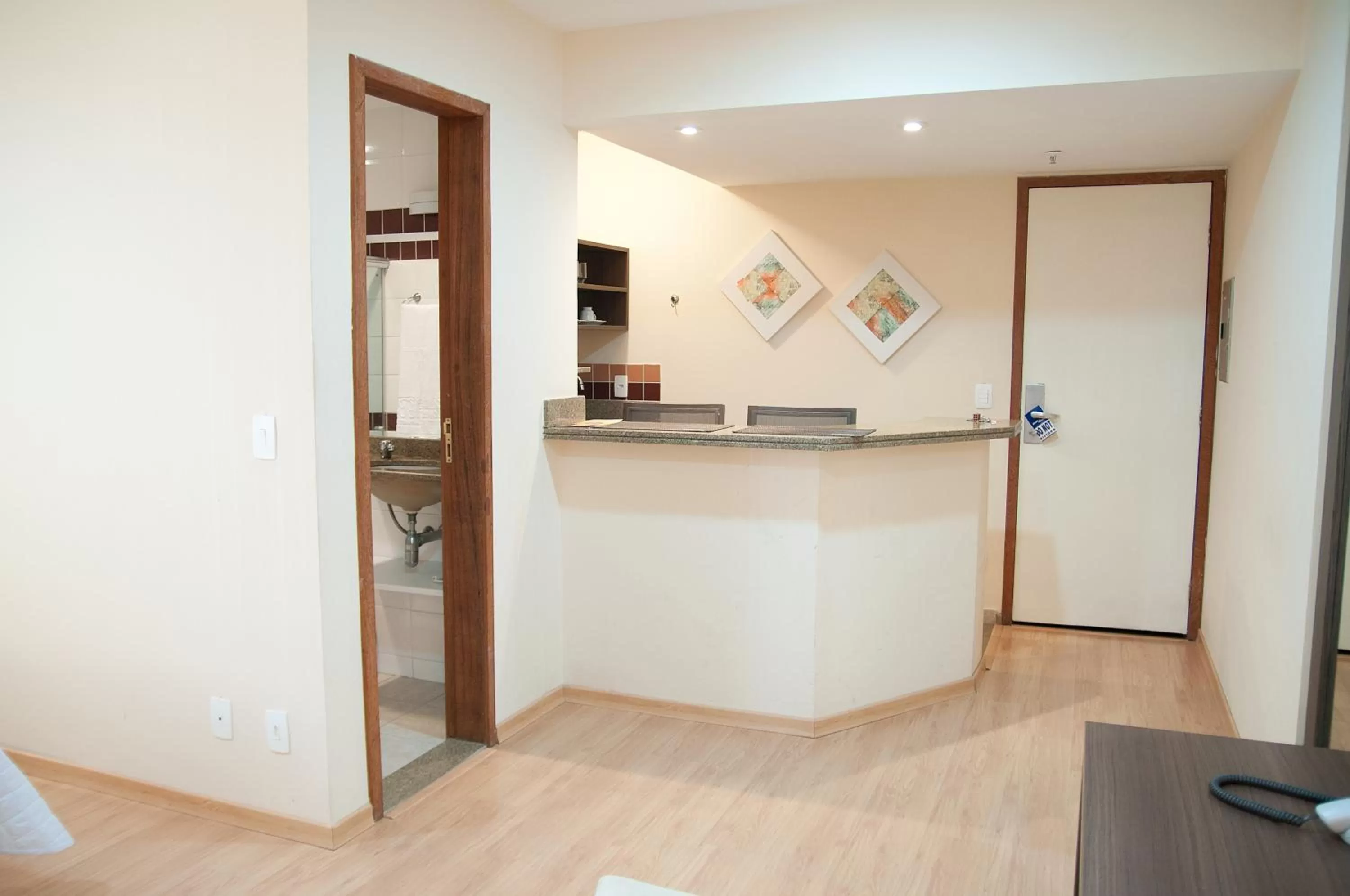 Kitchen or kitchenette in Mont Blanc Apart Hotel Nova Iguaçu