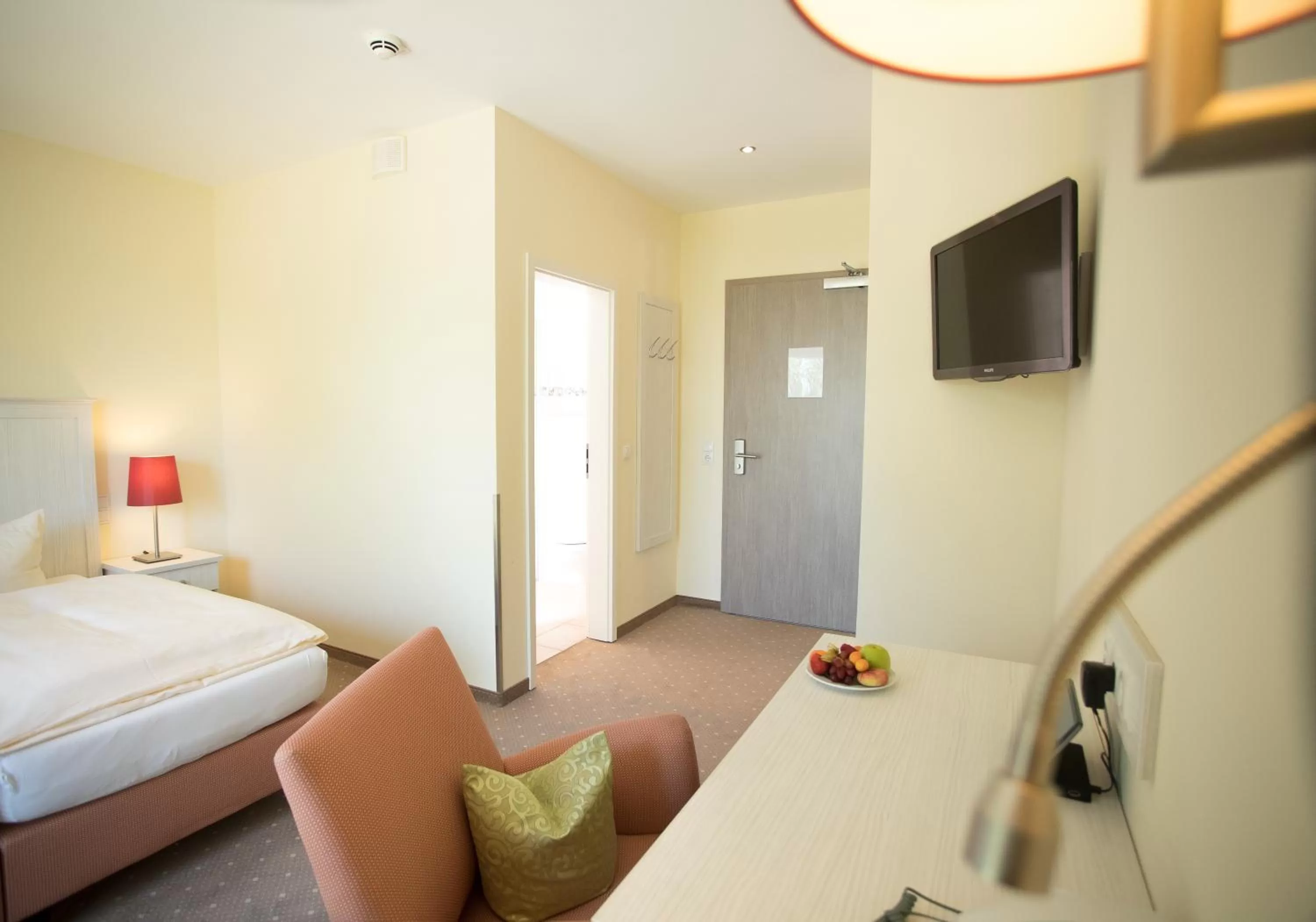 Living room, Bed in Strandhaus am Inselsee