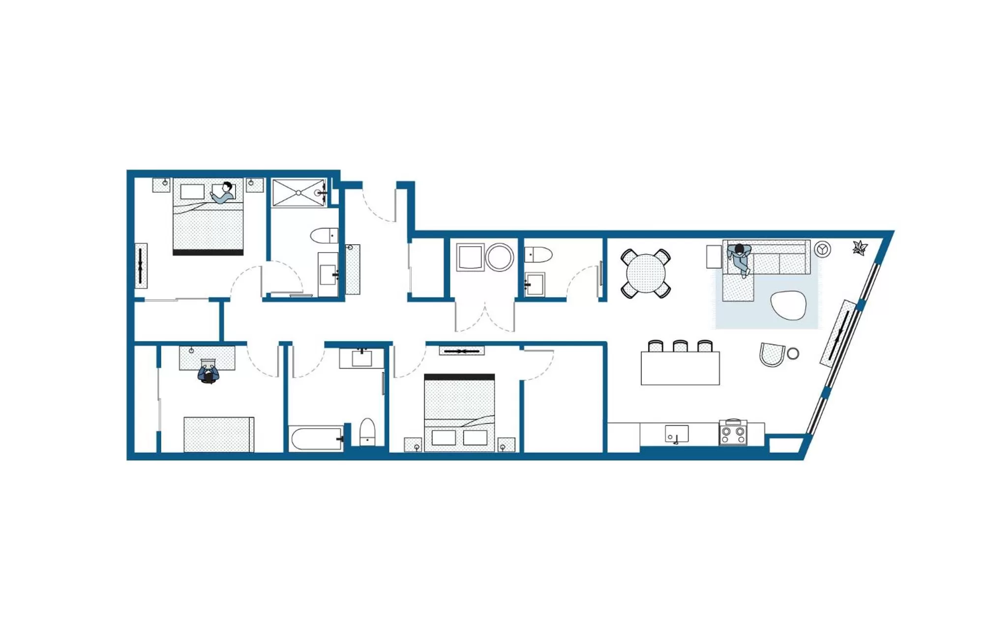 Floor plan in ROOST Cleveland