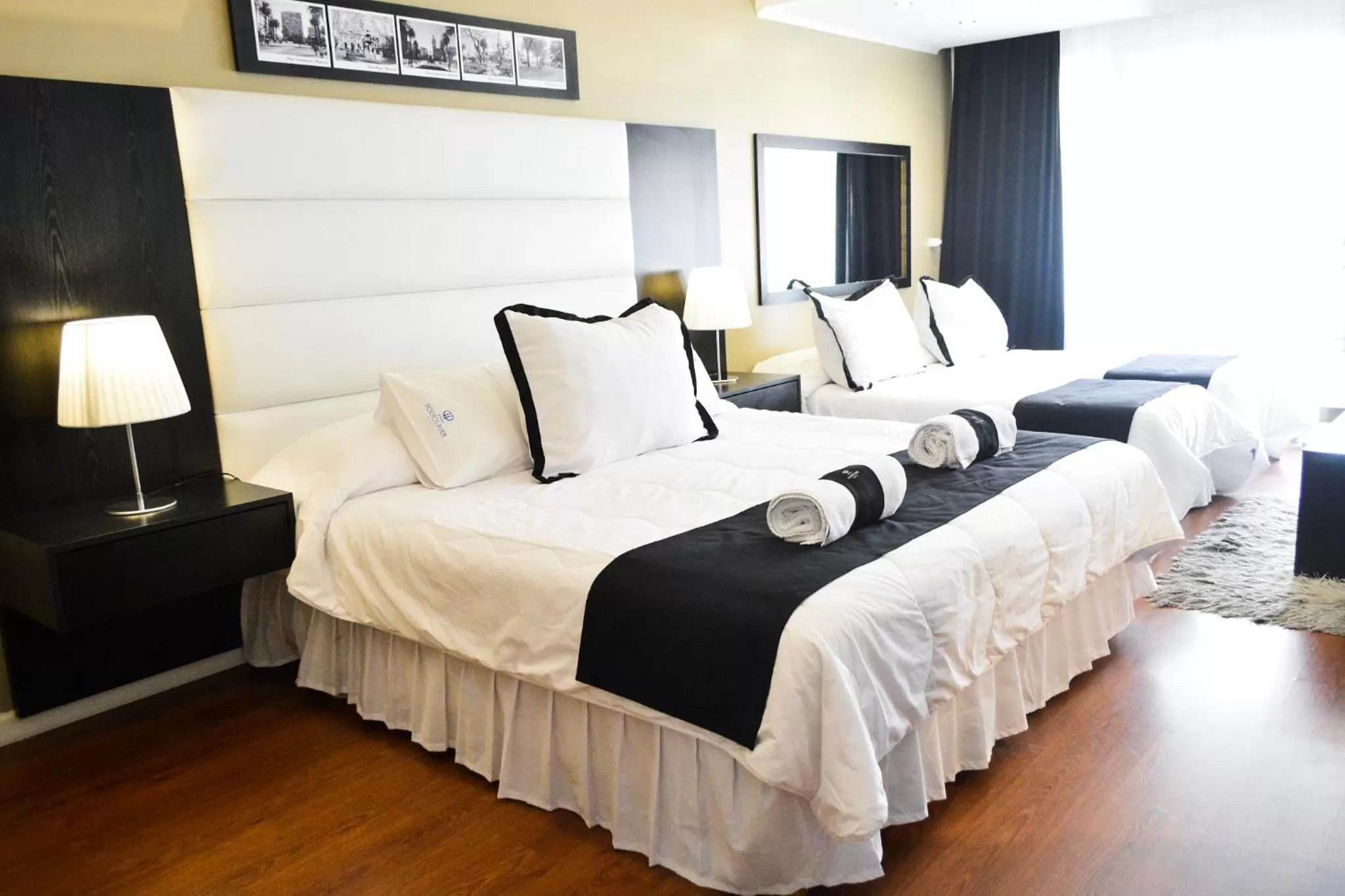 Bed in Pocitos Plaza Hotel