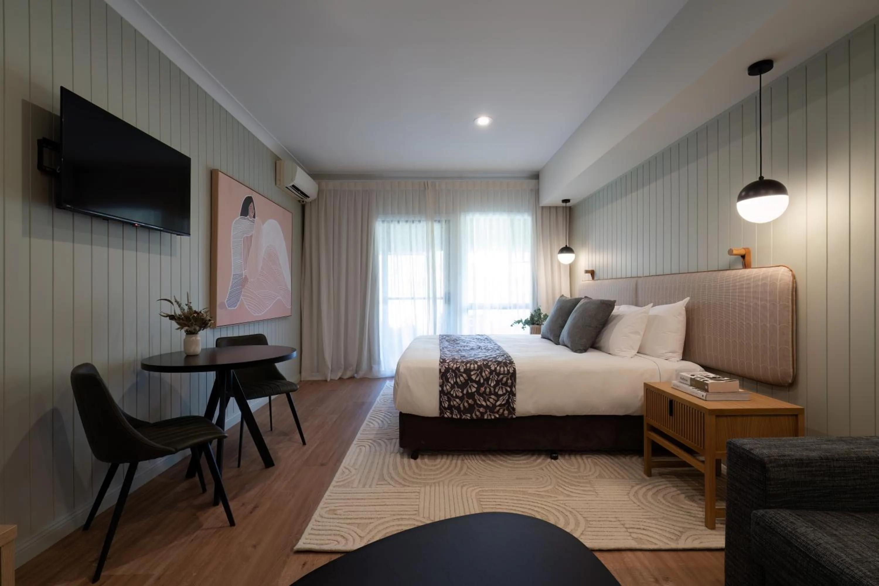 Bedroom, Bed in Hermitage Lodge