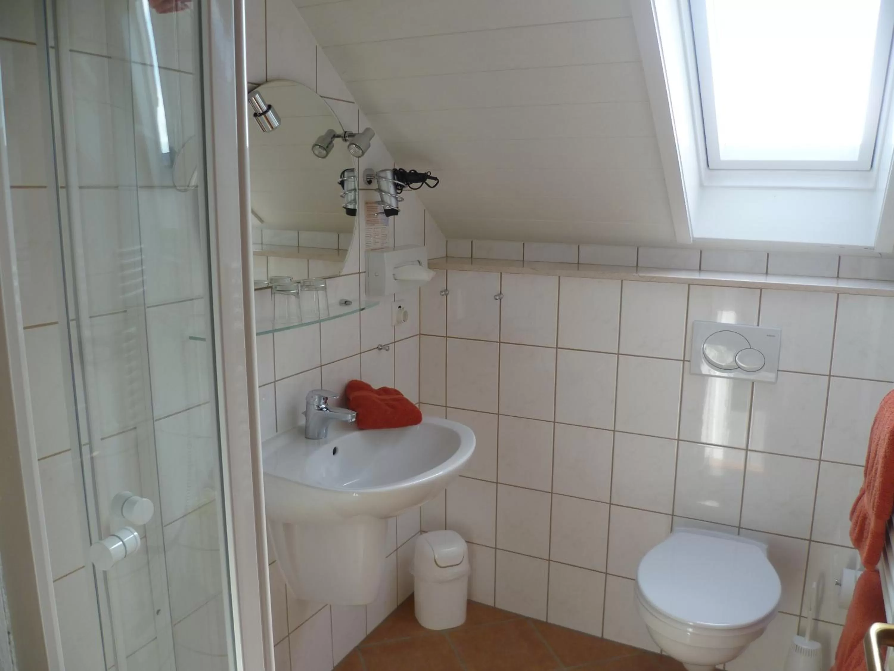 Shower in Landgasthof Zur scharfen Ecke
