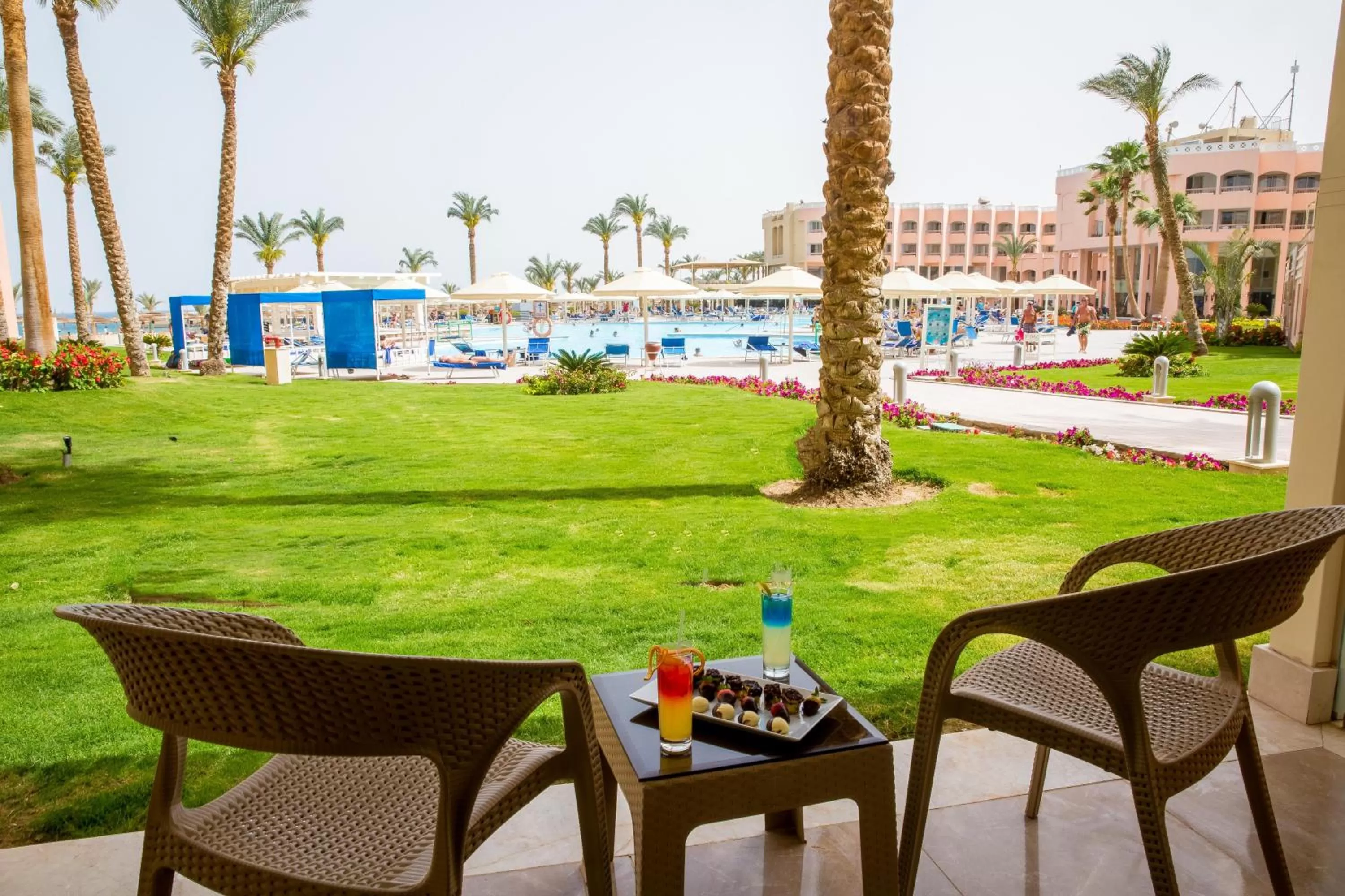 Garden view in Beach Albatros Aqua Park - Hurghada