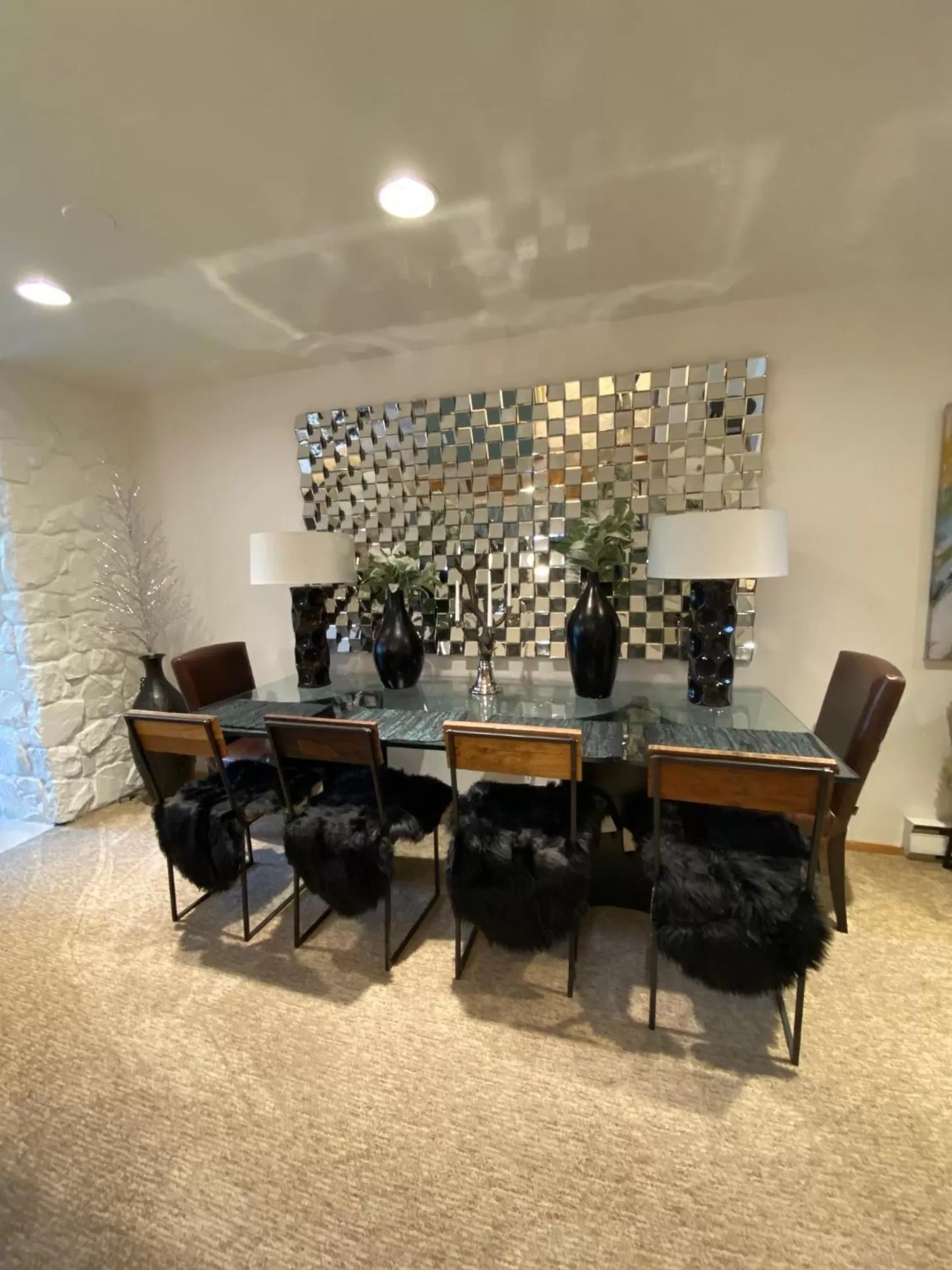 Dining area in Simba Run Vail Condominiums