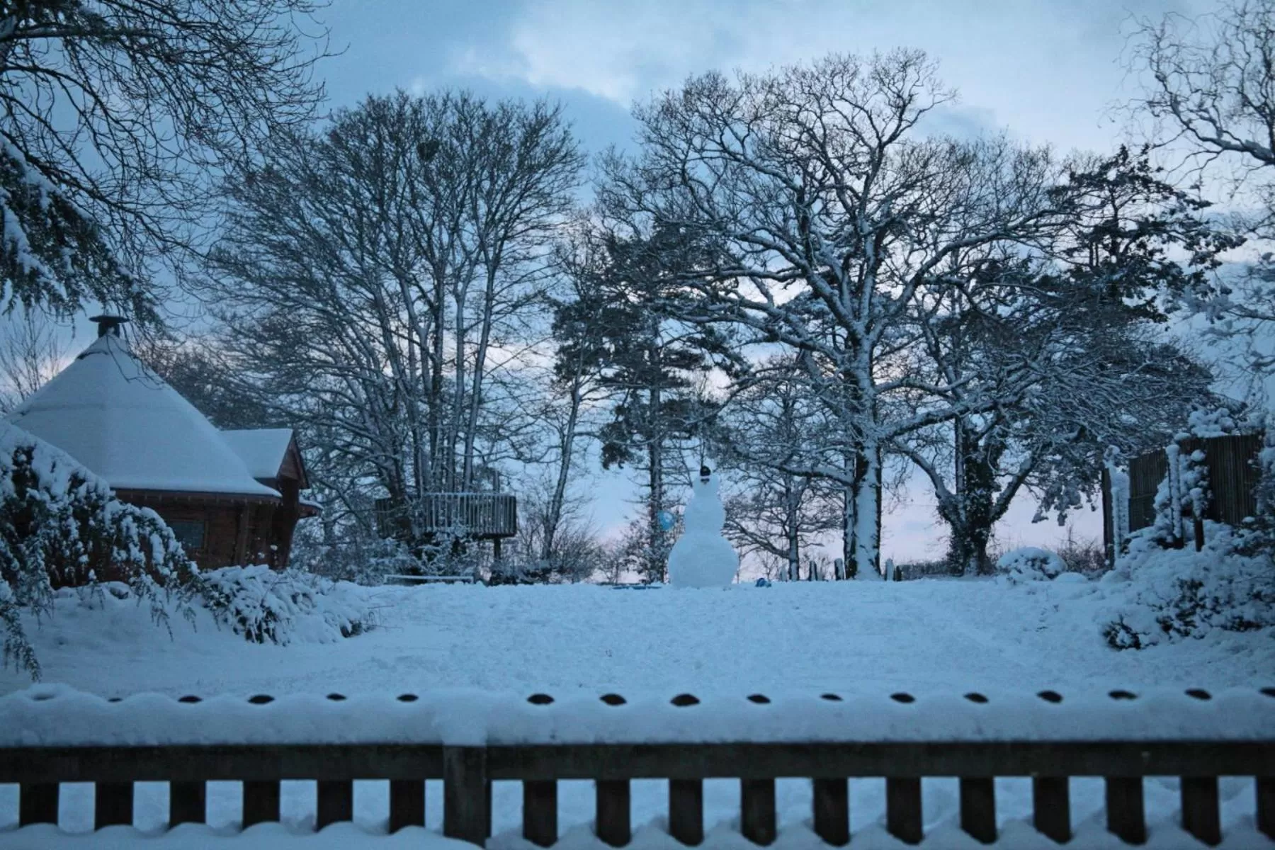 Winter in Lovaton Farmhouse