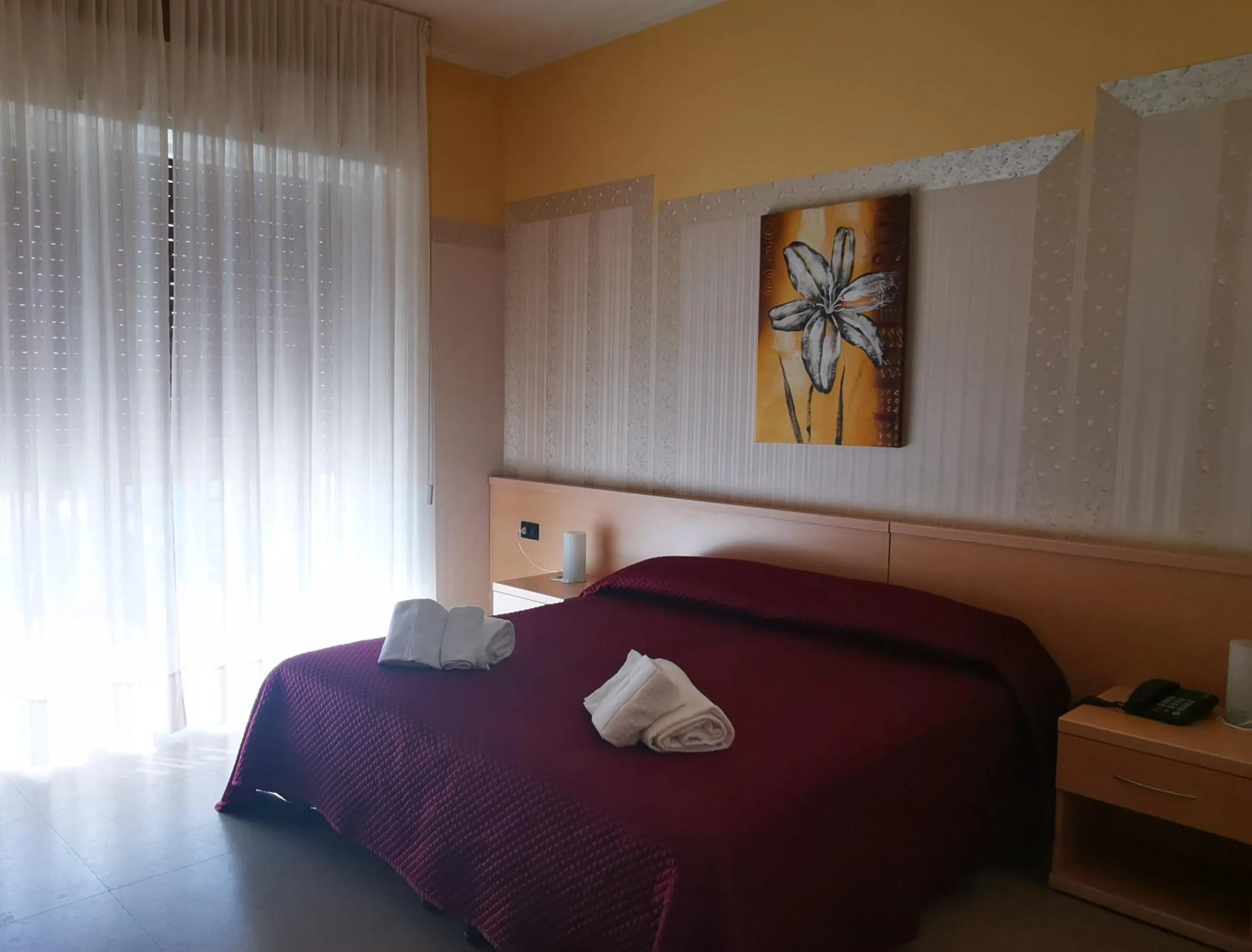 Bed in Hotel Aquavite