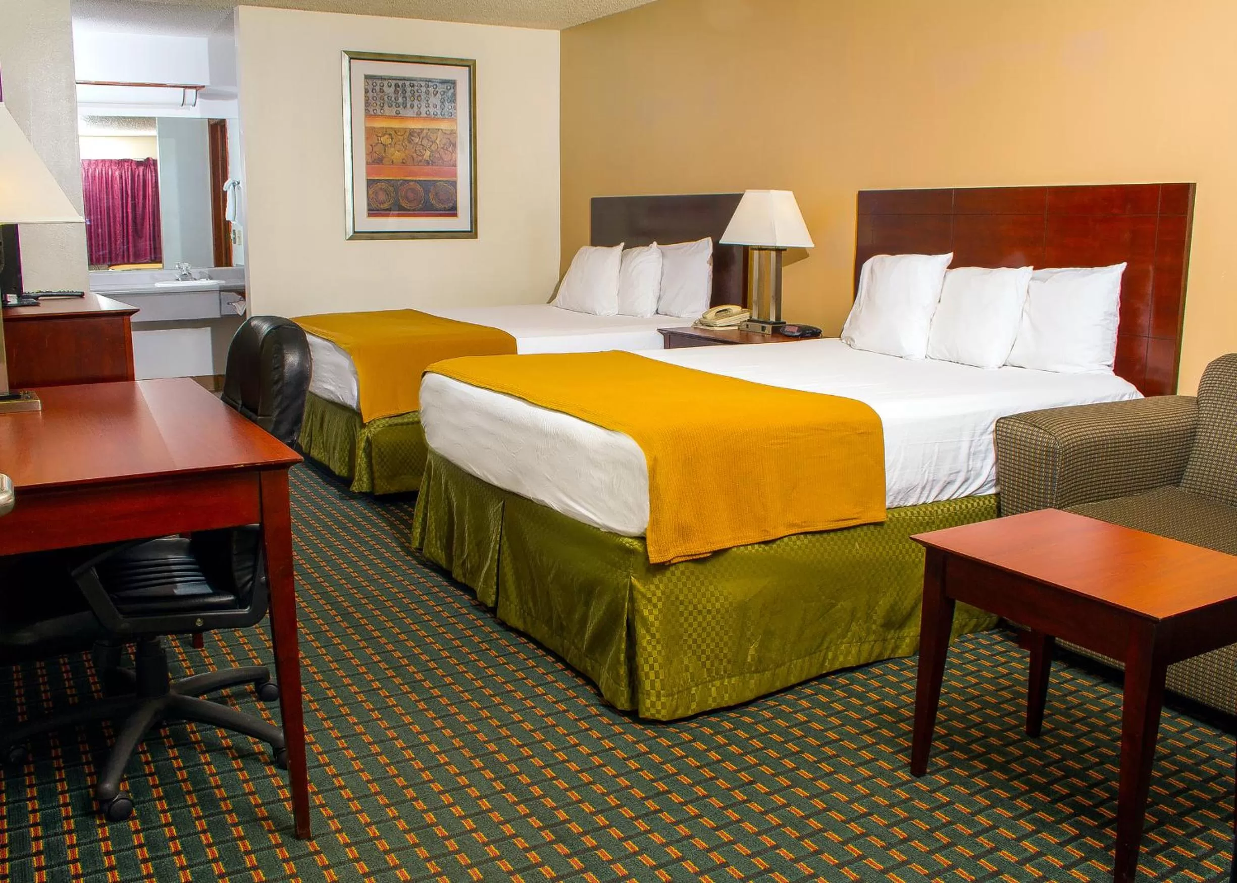 Bed in Budget Inn & Suites Guymon
