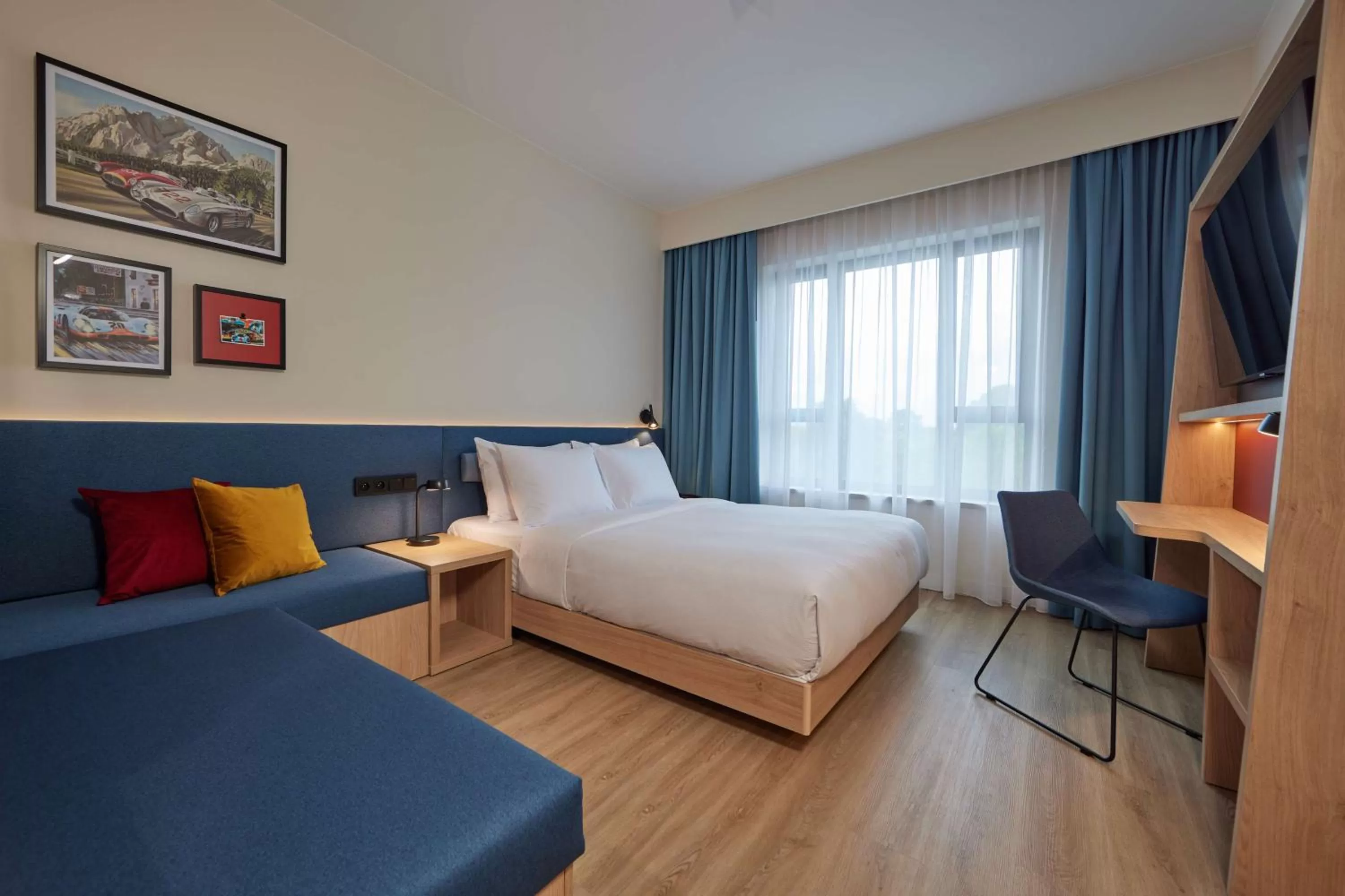 Bedroom, Bed in Hampton By Hilton Poznan Swarzedz